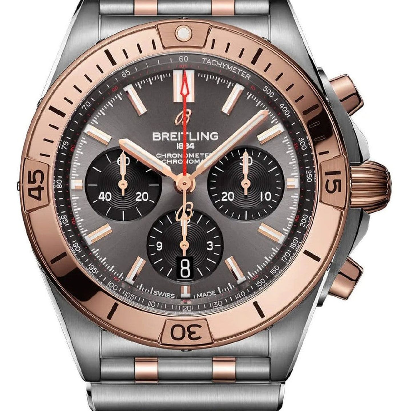 Breitling Chronomat 42 UB0134101B1U1 (2026) - Grey dial 42 mm Steel case (1/1)