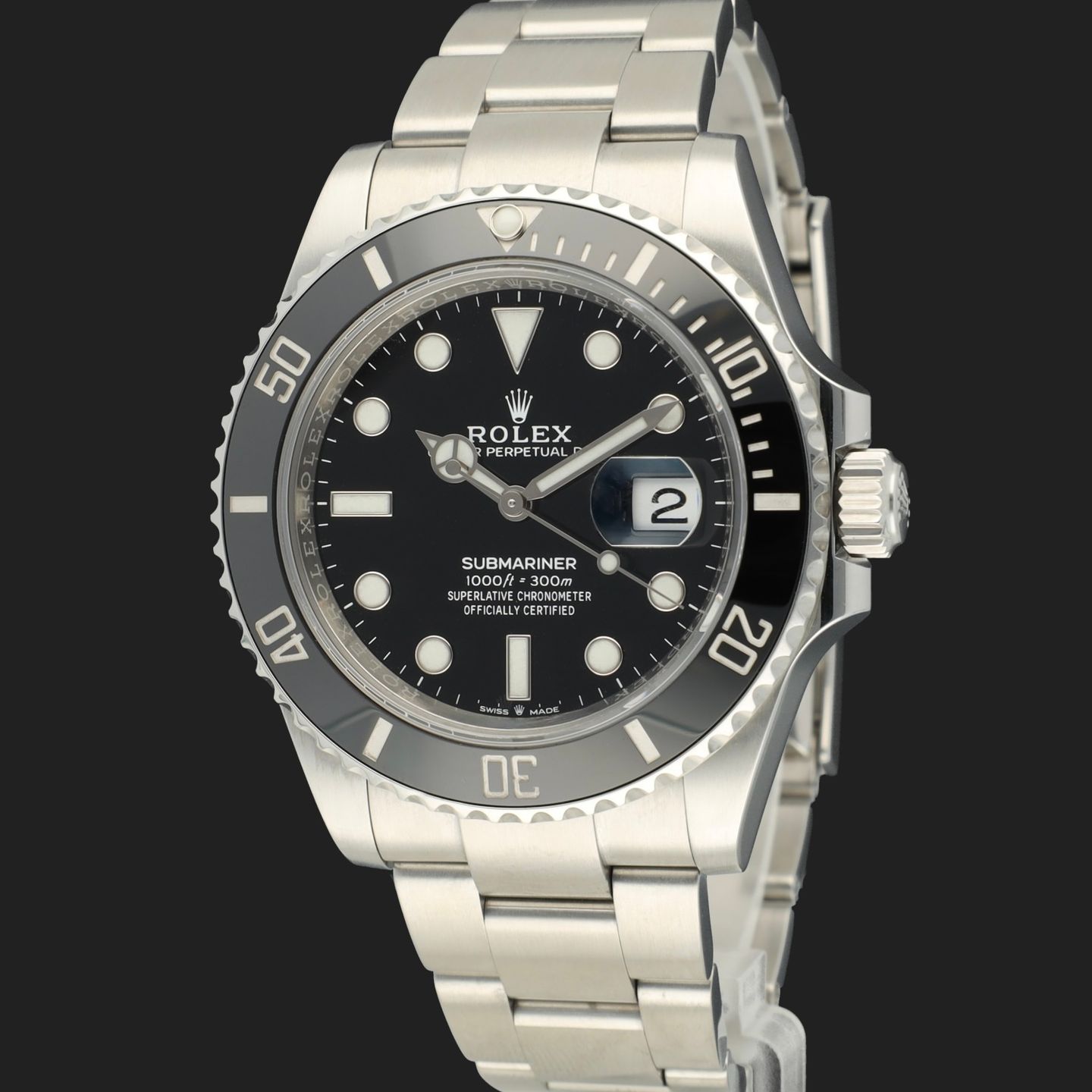 Rolex Submariner Date 126610LN (2022) - Zwart wijzerplaat 41mm Staal (1/8)