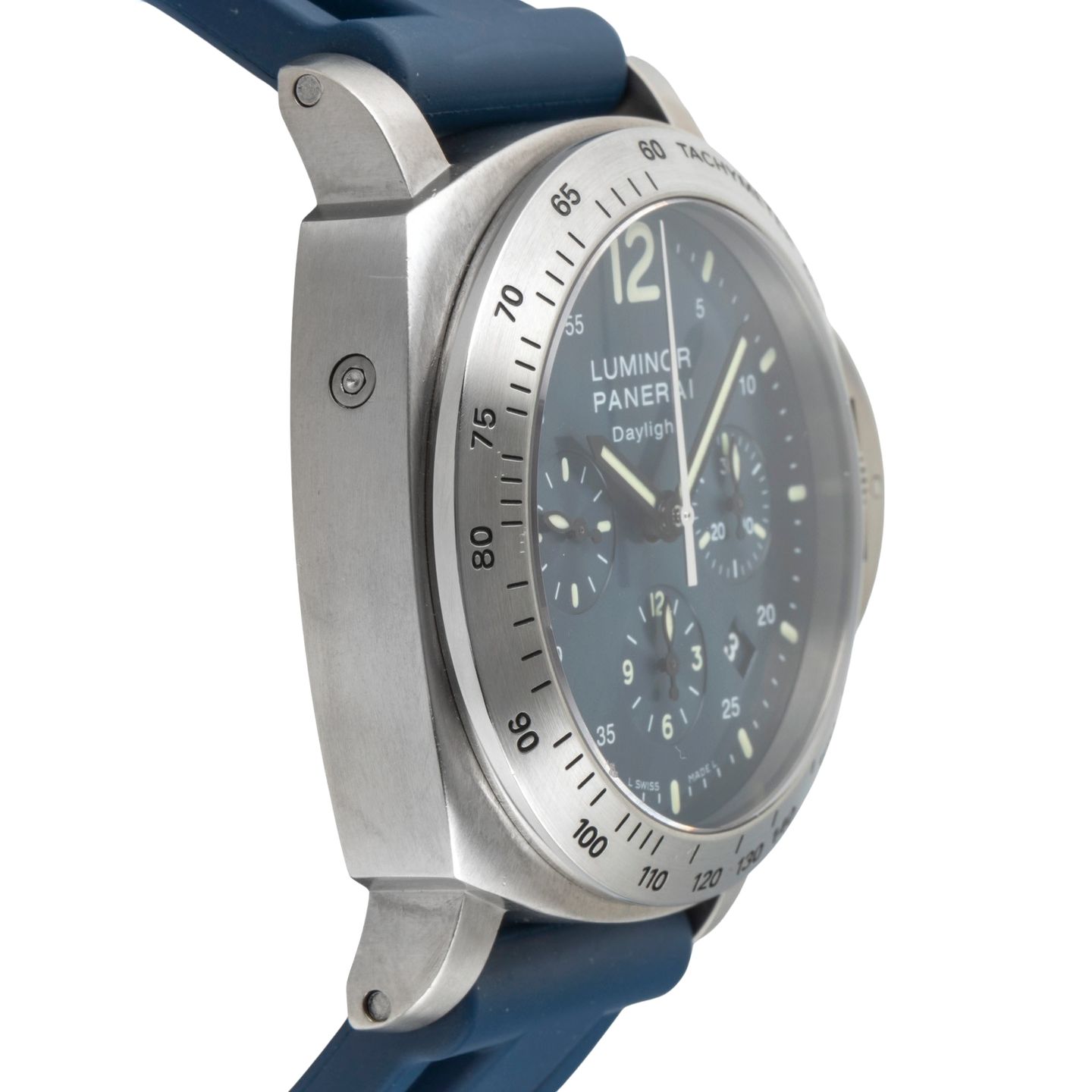 Panerai Luminor Chrono PAM00326 (2009) - Blauw wijzerplaat 44mm Titanium (7/8)