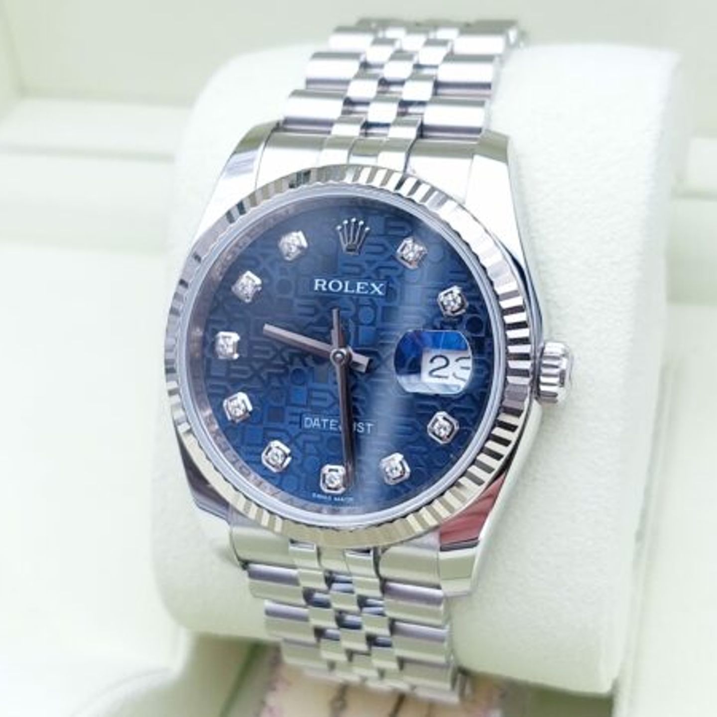 Rolex Datejust 36 116234 (2014) - Blue dial 36 mm Steel case (5/7)