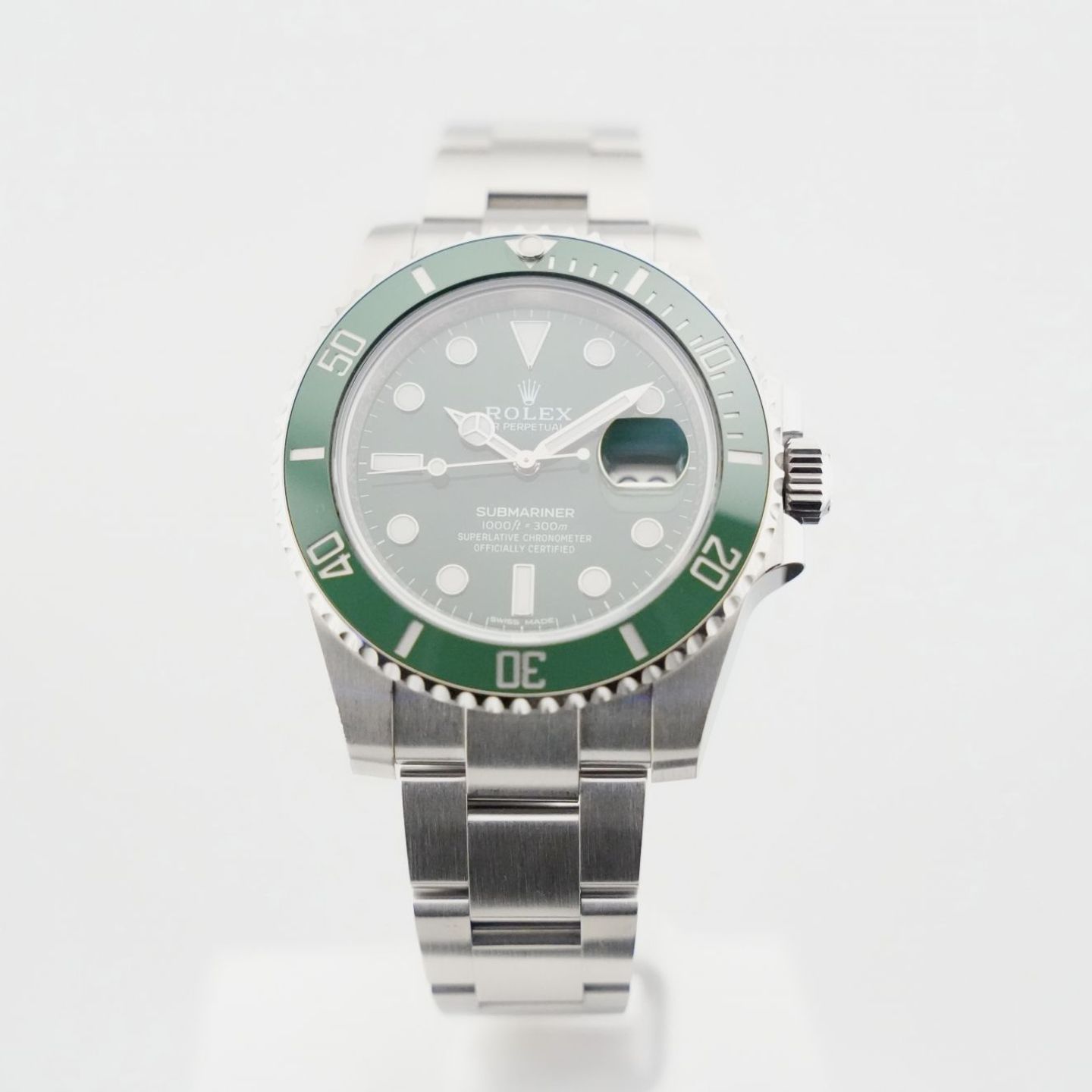 Rolex Submariner Date 116610LV (2020) - Groen wijzerplaat 40mm Staal (1/8)