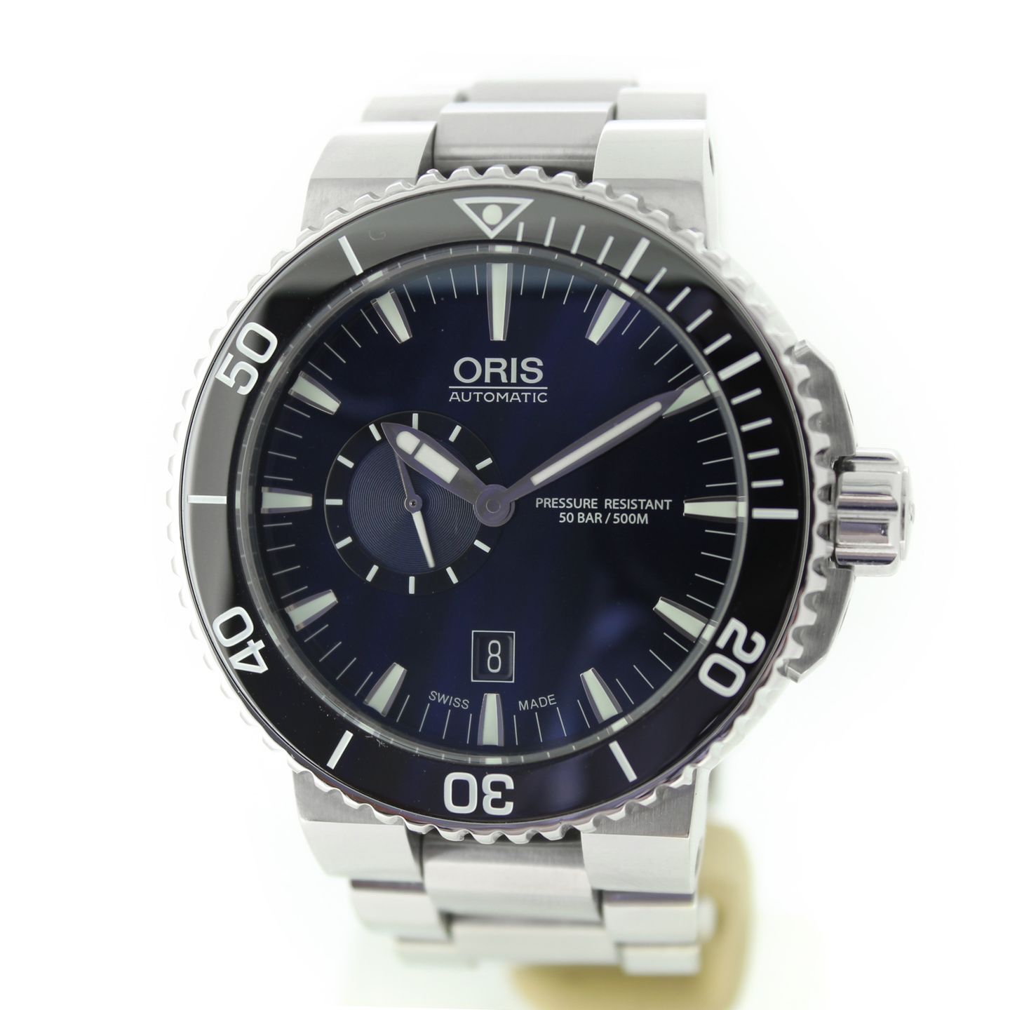 Oris Aquis Small Second 01 743 7673 4135-07 8 26 01PEB (2020) - Blue dial 46 mm Steel case (1/6)