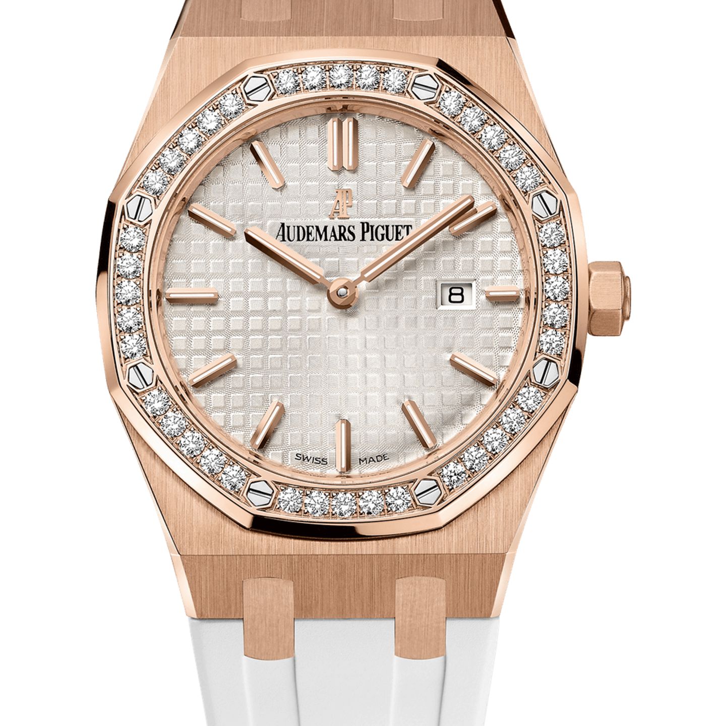 Audemars Piguet Royal Oak Lady 67651OR.ZZ.D010CA.01 (2025) - Silver dial 33 mm Rose Gold case (1/1)