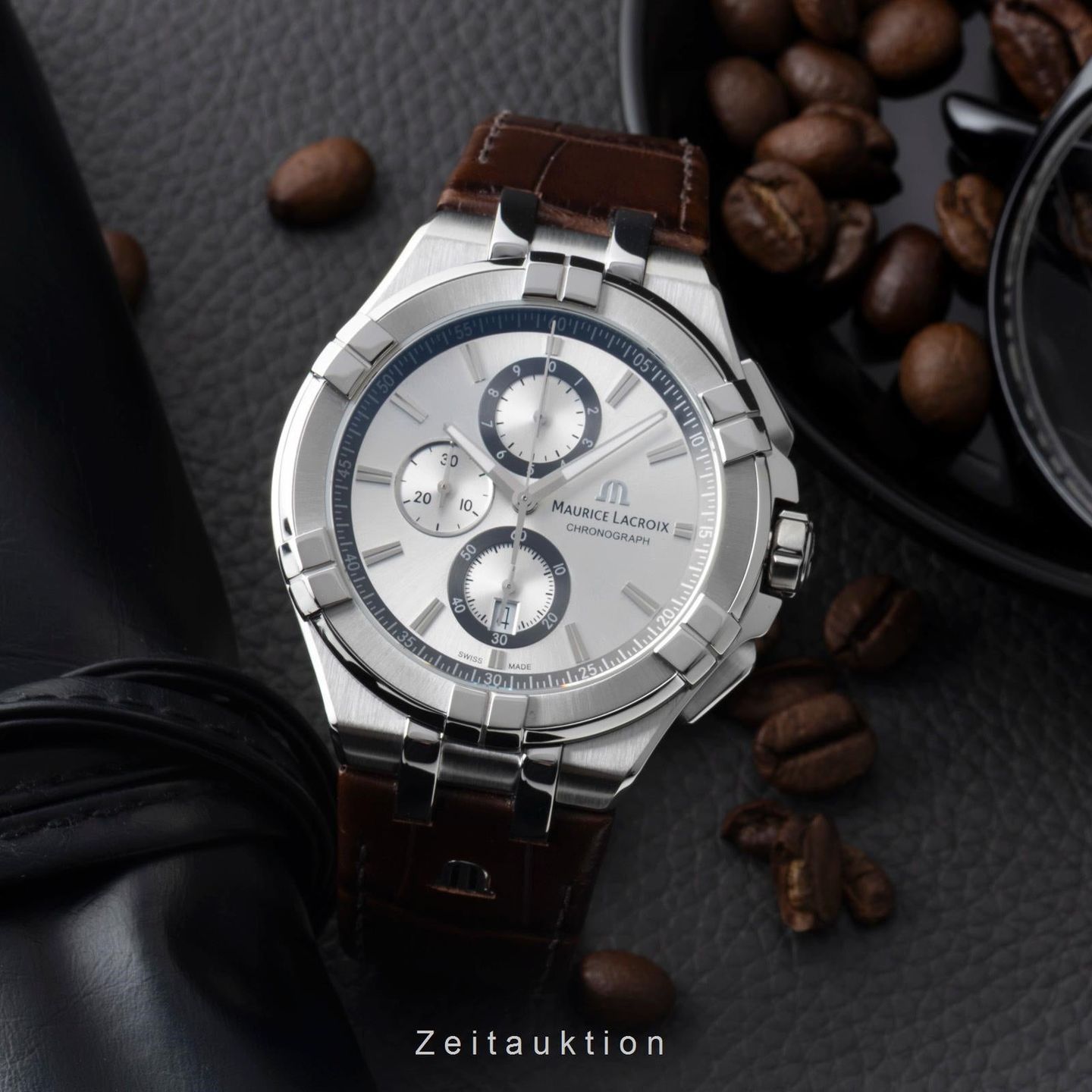 Maurice Lacroix Aikon AI6006-PVY11-170-1 (Unknown (random serial)) - Pearl dial 35 mm Steel case (3/8)