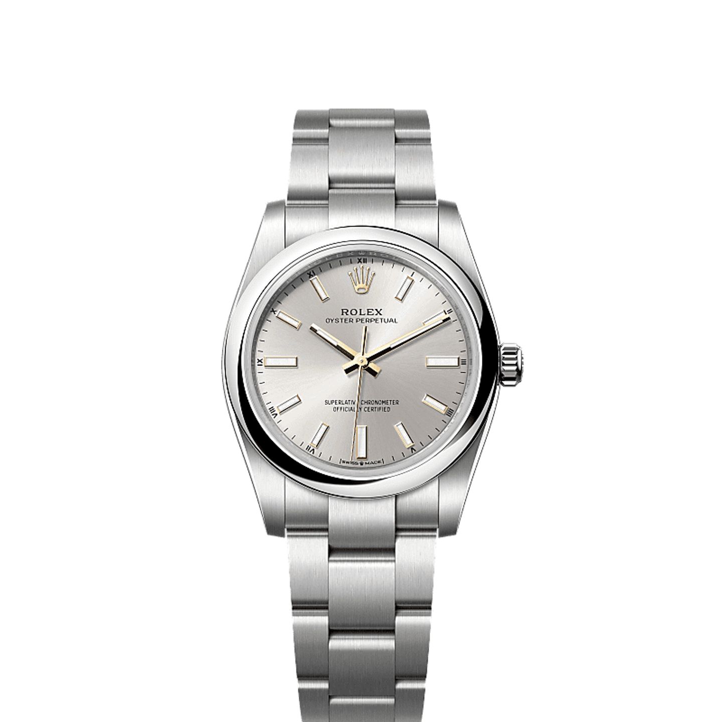Rolex Oyster Perpetual 34 124200 (2025) - Silver dial 34 mm Steel case (1/1)