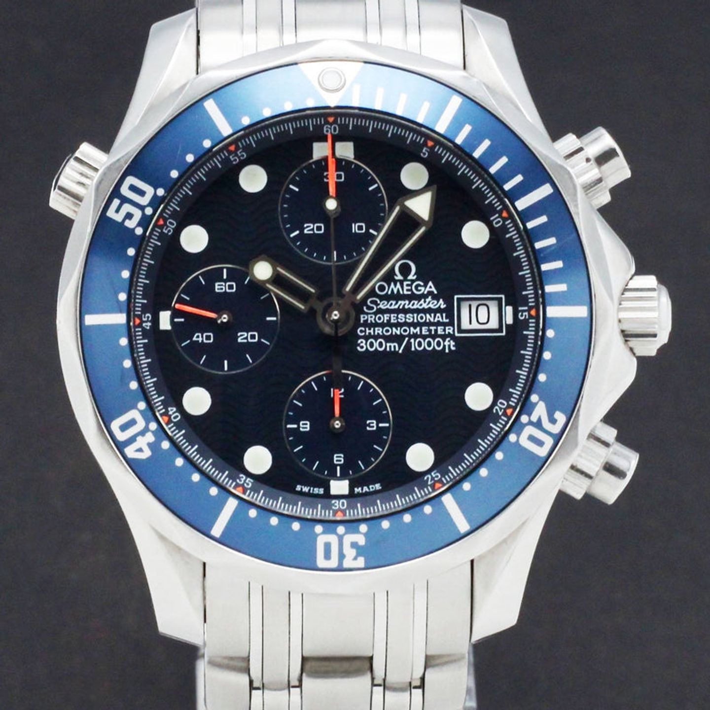 Omega Seamaster Diver 300 M 2599.80.00 (1999) - Blauw wijzerplaat 42mm Staal (1/7)