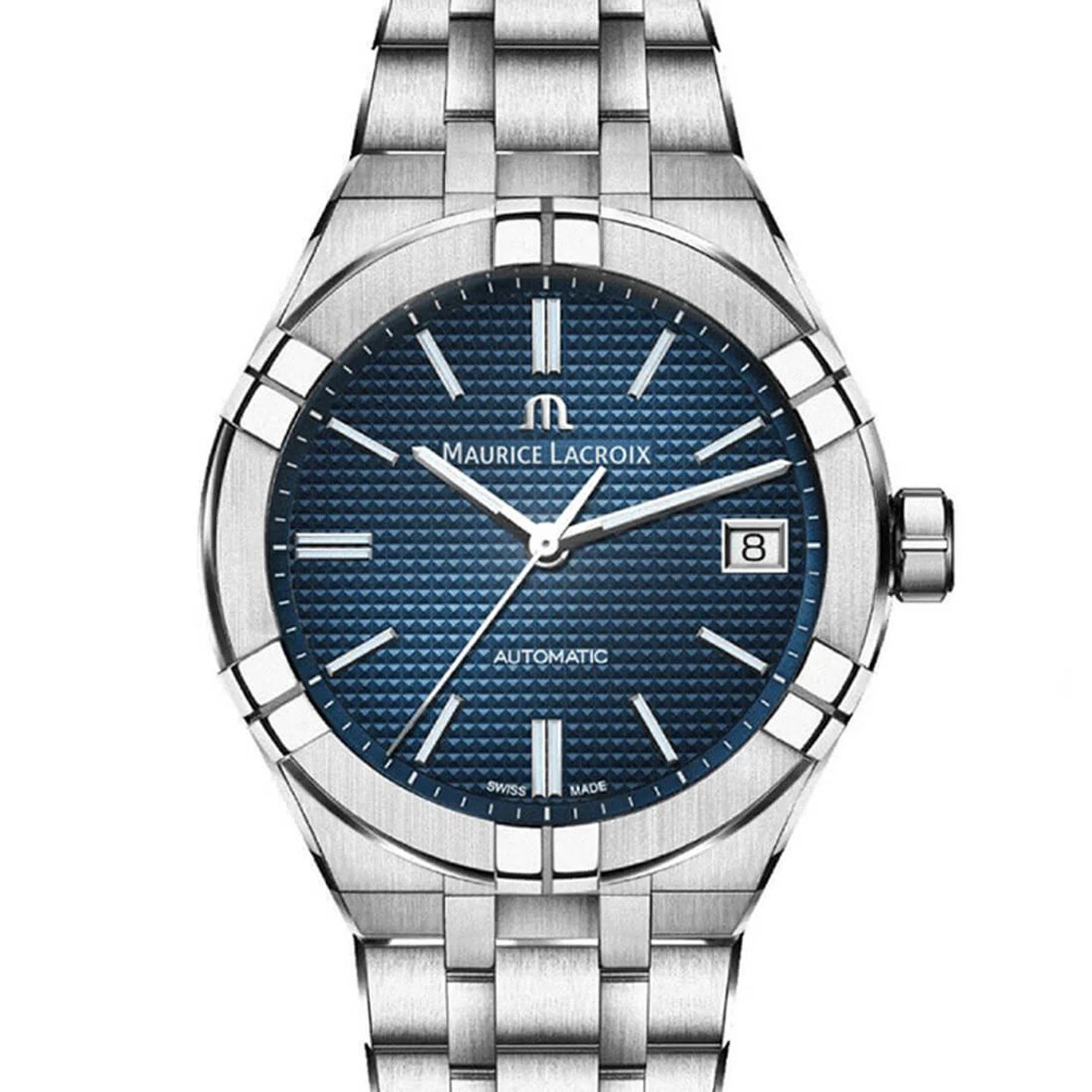 Maurice Lacroix Aikon AI6007-SS002-430-2 (2023) - Blauw wijzerplaat 39mm Staal (2/3)