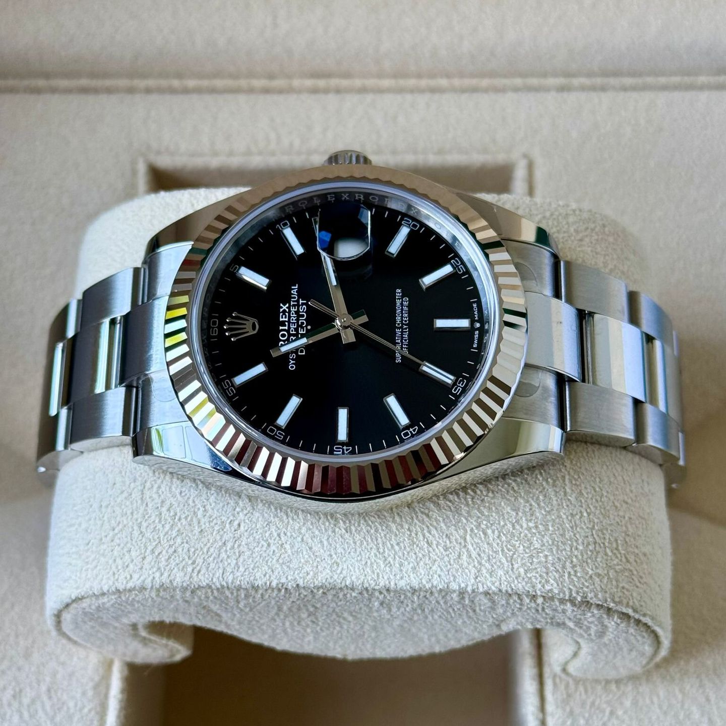 Rolex Datejust 41 126334 (2024) - Zwart wijzerplaat 41mm Staal (5/7)