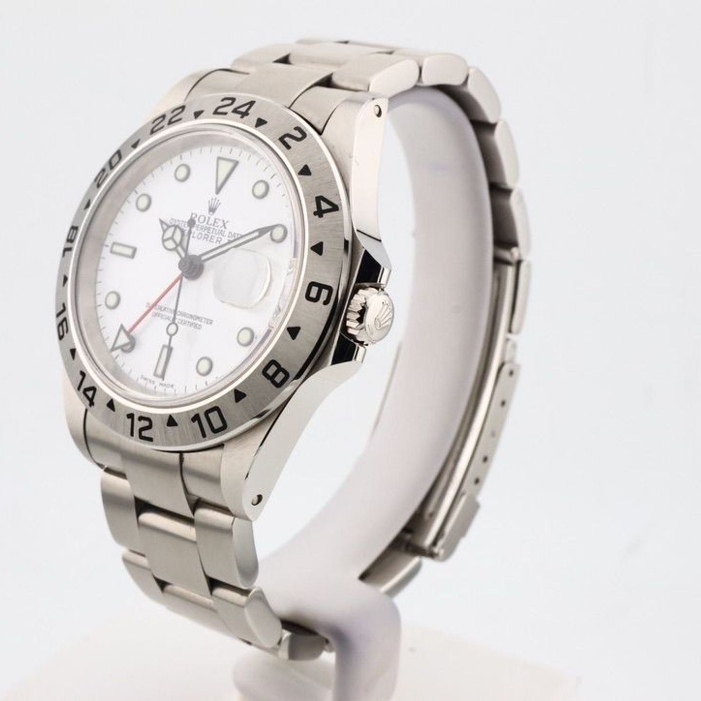 Rolex Explorer II 16570 (2004) - White dial 40 mm Steel case (2/8)