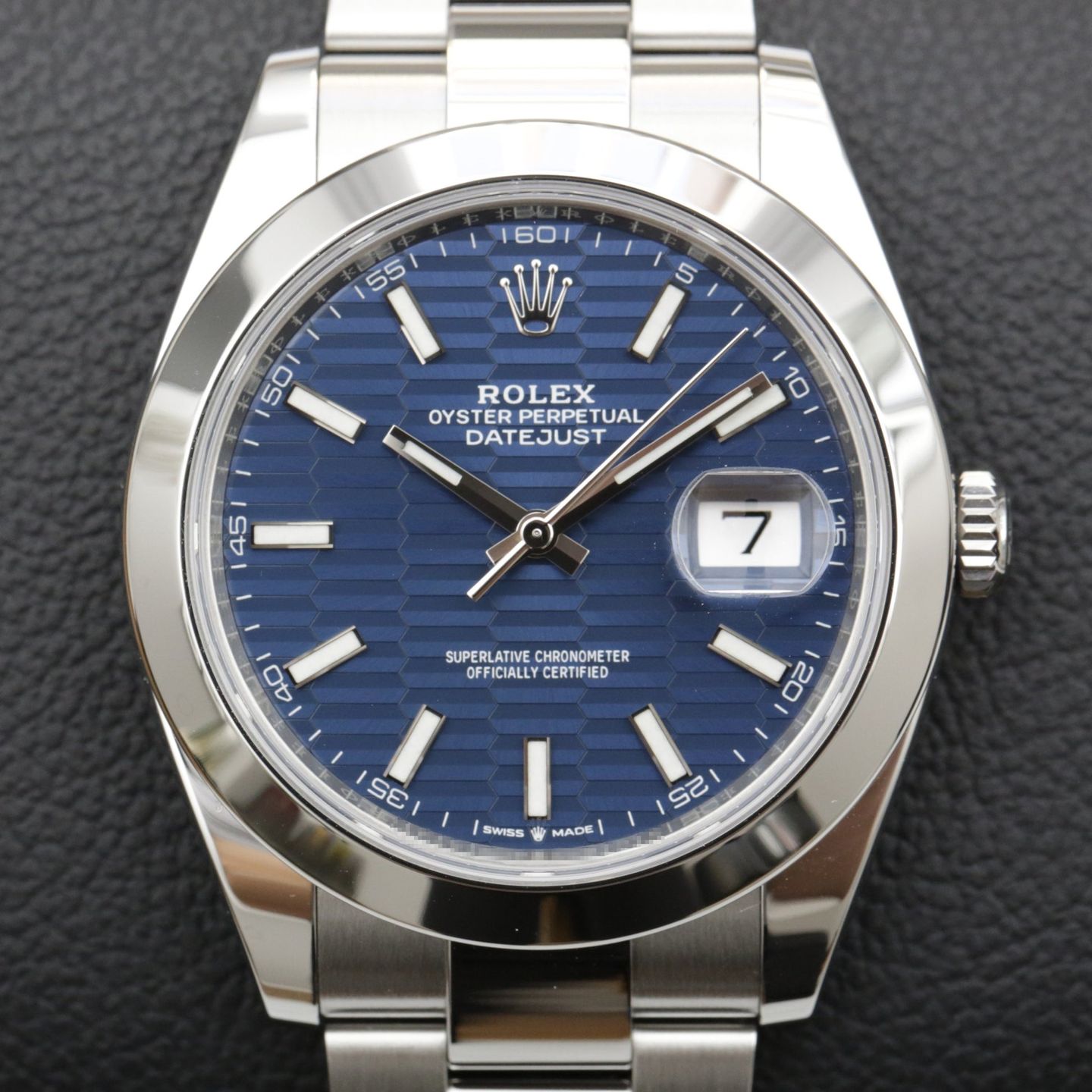 Rolex Datejust 41 126300 (2023) - Blauw wijzerplaat 48mm Staal (1/7)