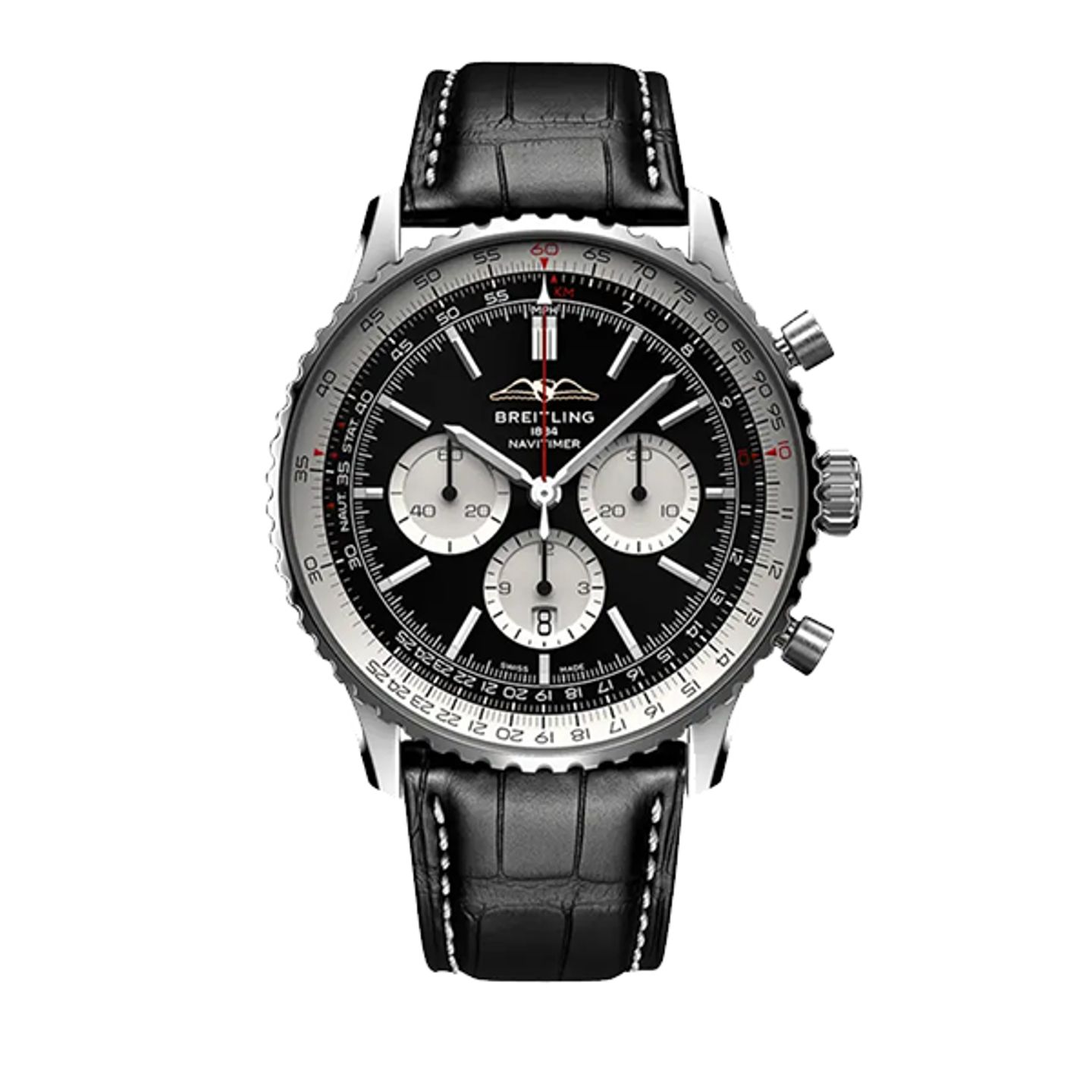 Breitling Navitimer 01 (46 MM) AB0137211B1P1 (2025) - Zwart wijzerplaat 46mm Staal (1/8)