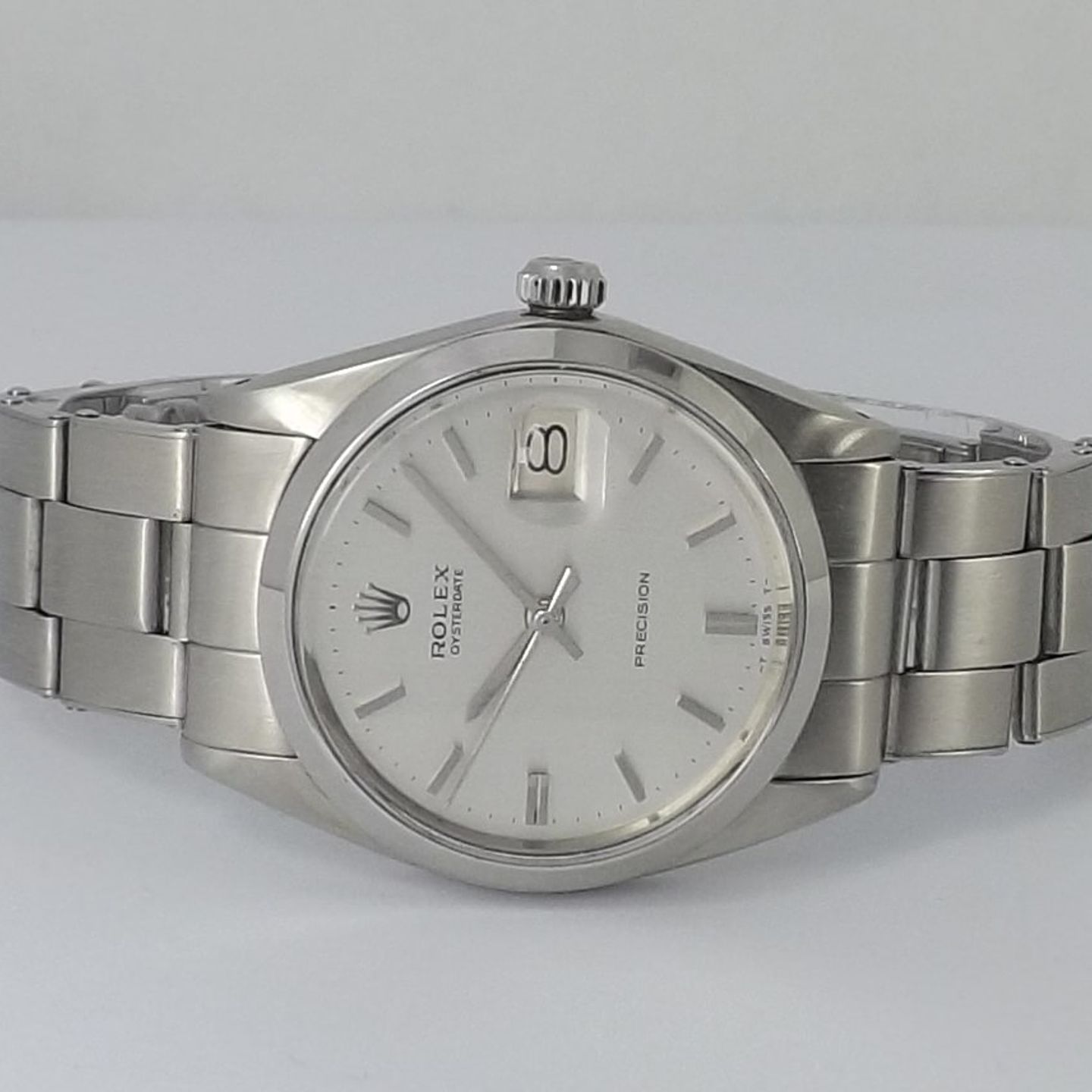 Rolex Oyster Precision 6694 (1972) - Silver dial 34 mm Steel case (4/8)