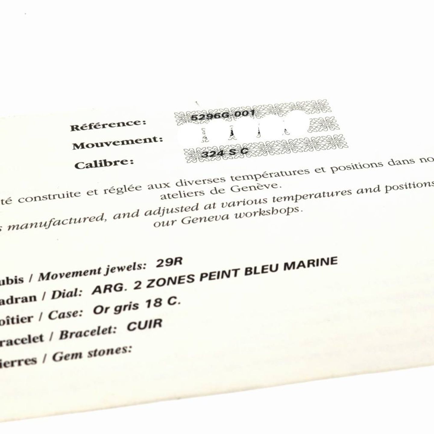 Patek Philippe Calatrava 5296G - (5/7)