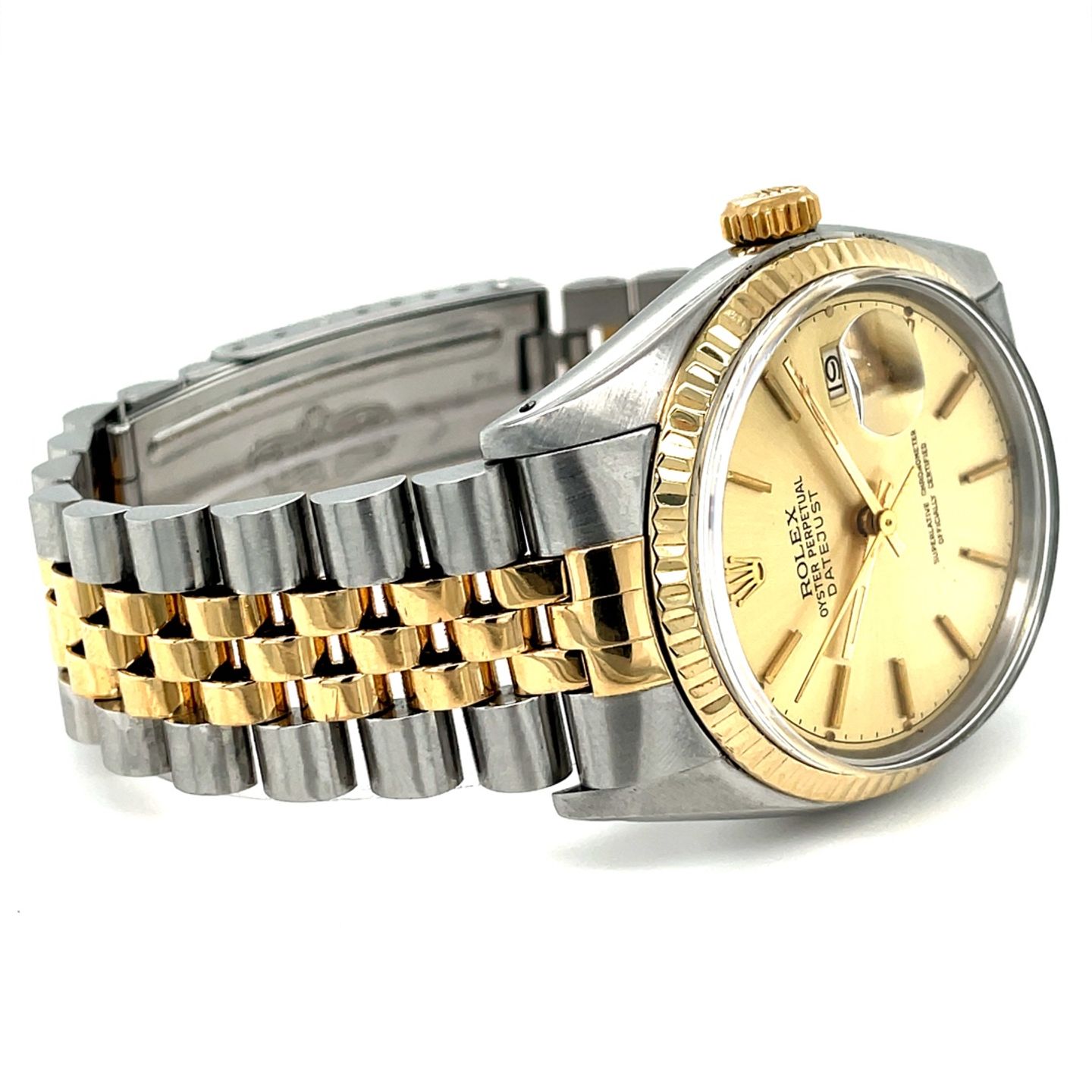 Rolex Datejust 36 16013 (1977) - Champagne dial 36 mm Gold/Steel case (4/8)
