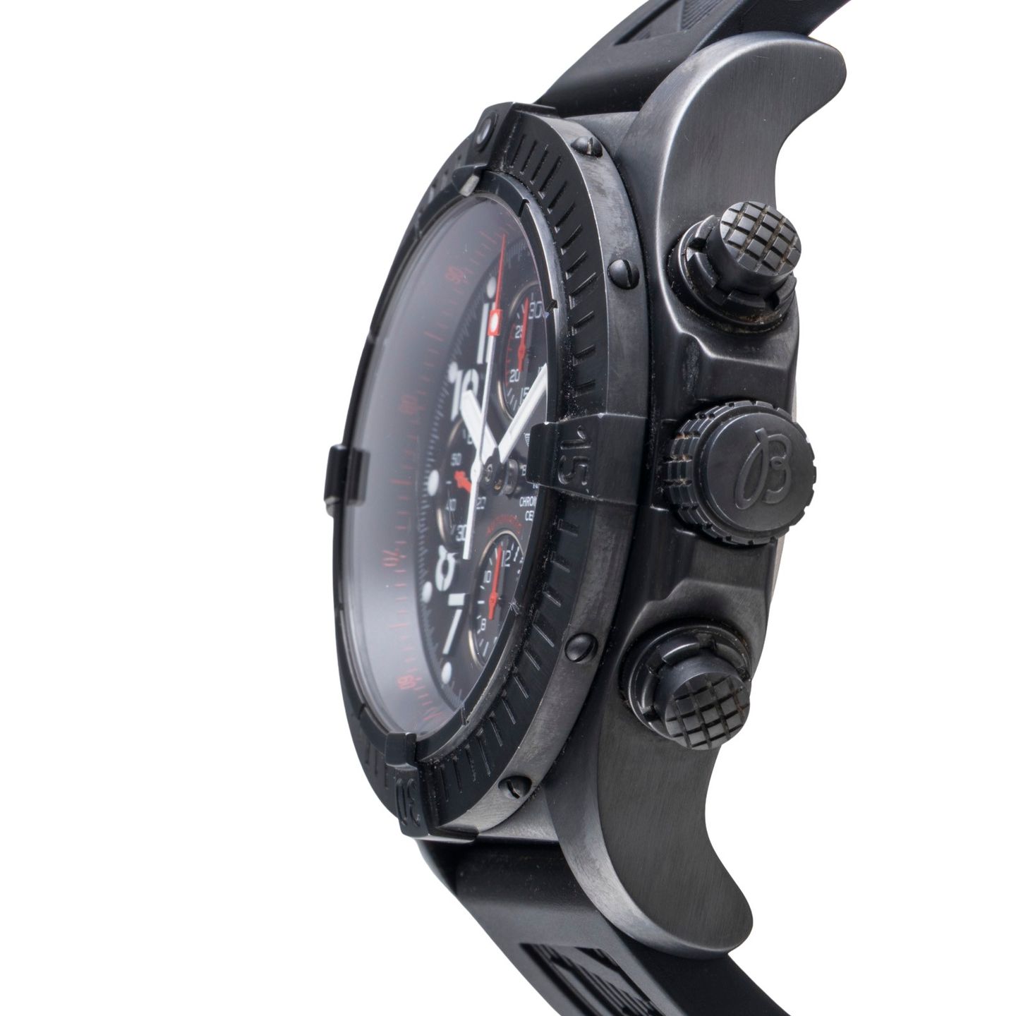 Breitling Super Avenger M13370 (2009) - Black dial 48 mm Steel case (6/8)