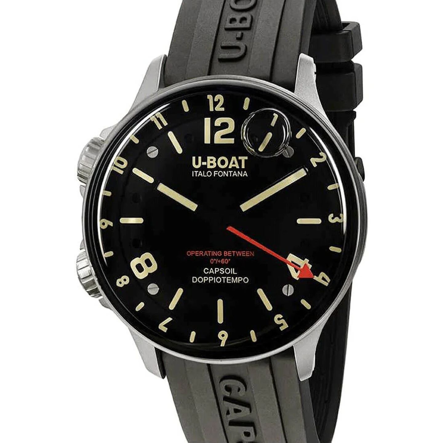 U-Boat Capsoil 8769/A (2024) - Zwart wijzerplaat 46mm Staal (2/2)