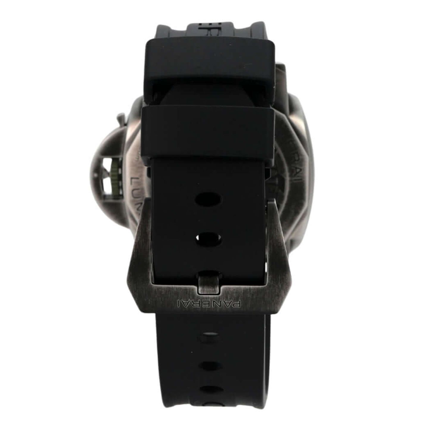 Panerai Luminor 1950 3 Days GMT Automatic PAM01441 (2025) - Black dial 44 mm Titanium case (8/8)