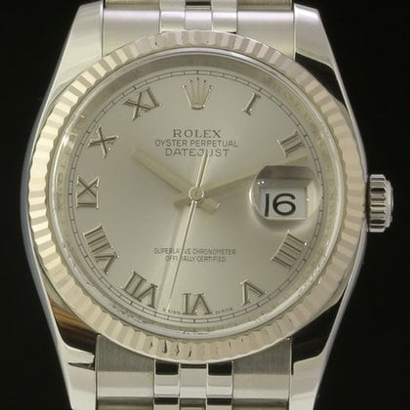Rolex Datejust 36 116234 (2012) - White dial 36 mm Steel case (1/9)