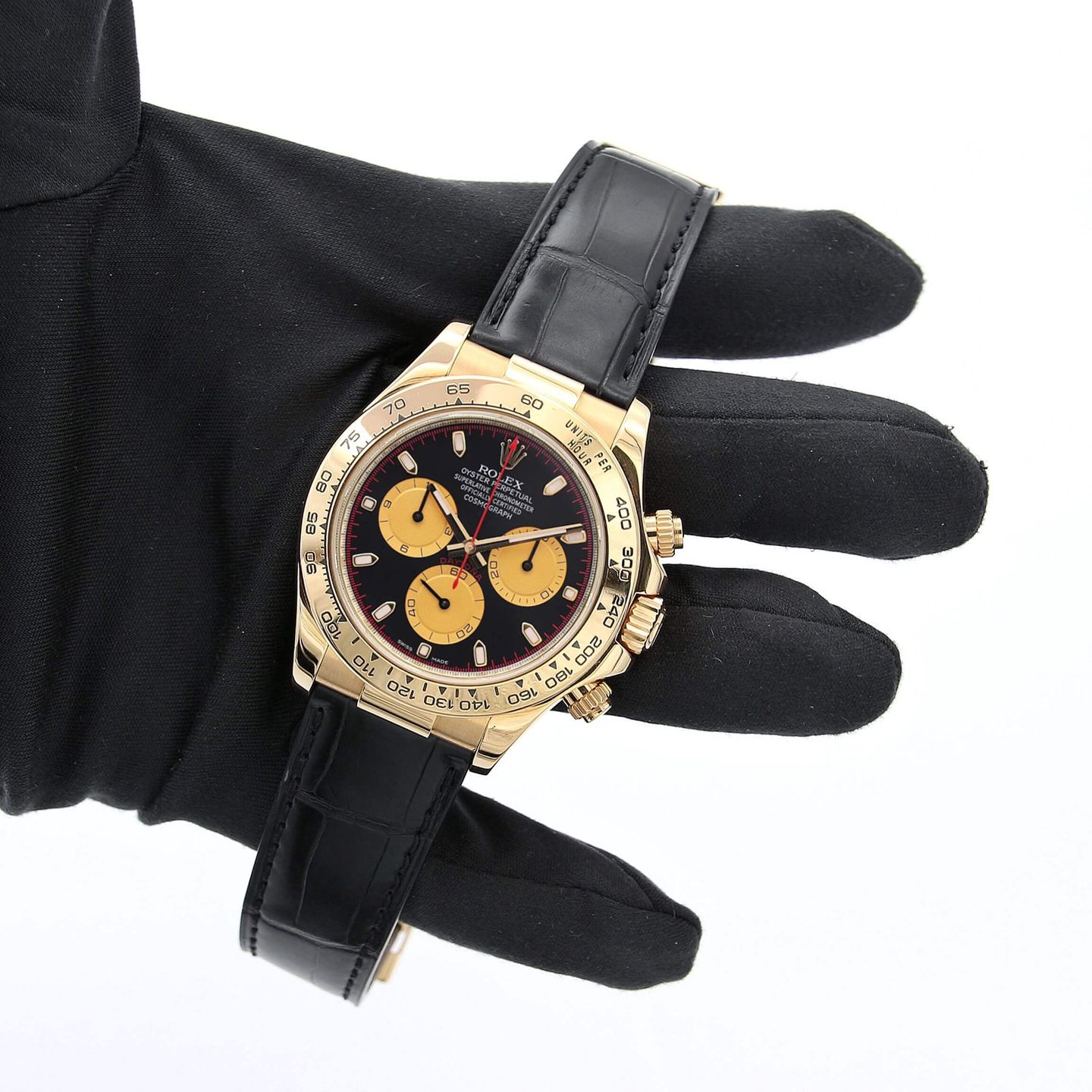 Rolex Daytona 116518 (Unknown (random serial)) - 40 mm Yellow Gold case (5/8)