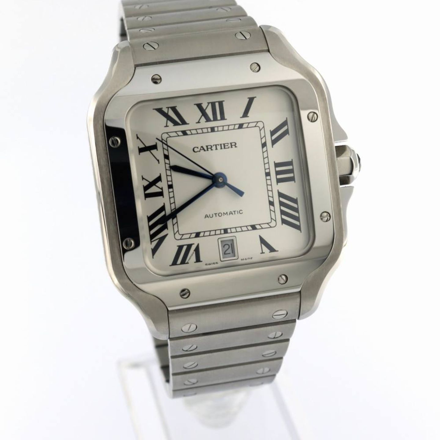 Cartier Santos WSSA0018 (2025) - Silver dial 40 mm Steel case (1/7)