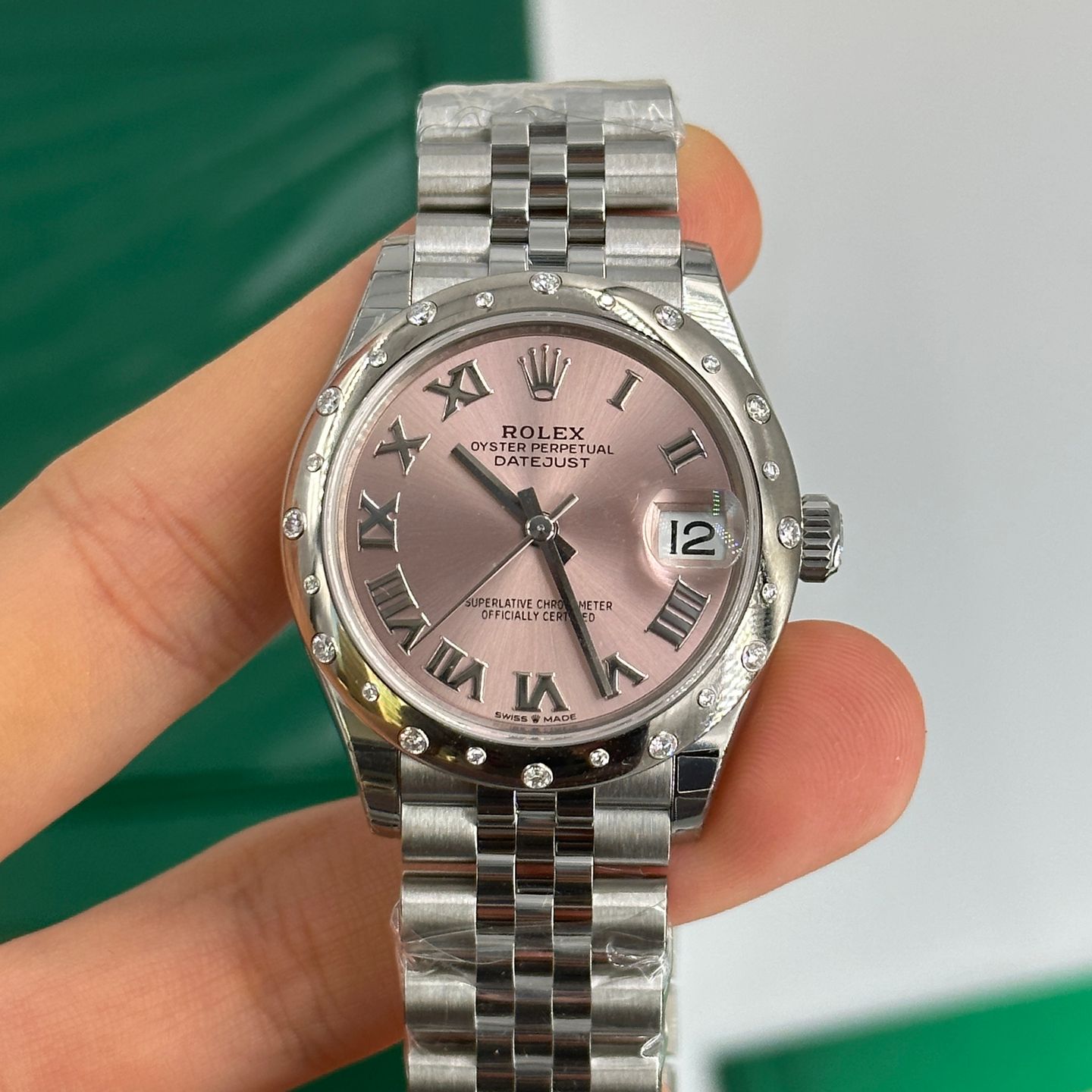 Rolex Datejust 31 278344RBR (2024) - Roze wijzerplaat 31mm Staal (6/8)