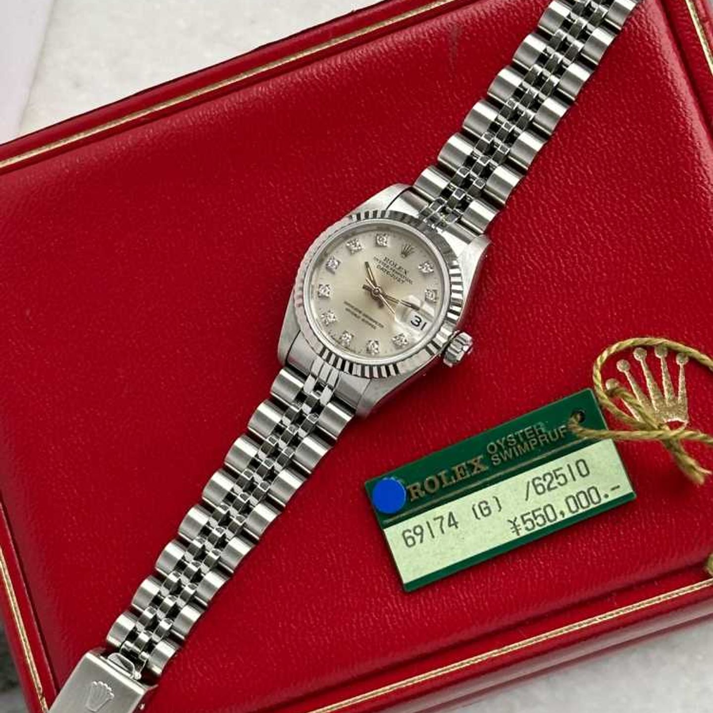 Rolex Lady-Datejust 69174G (1991) - Silver dial 26 mm Steel case (5/8)