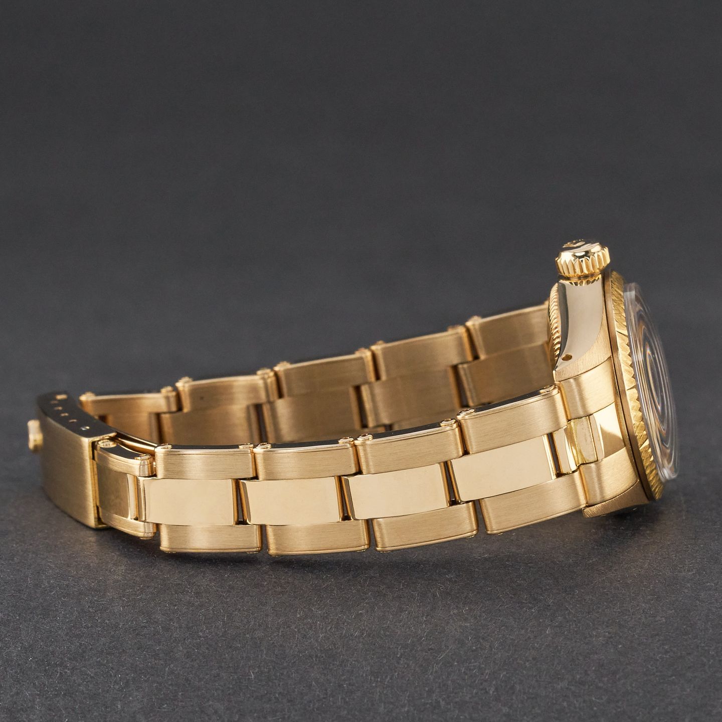 Rolex Oyster Perpetual 6719 (1978) - Zilver wijzerplaat 26mm Geelgoud (6/8)