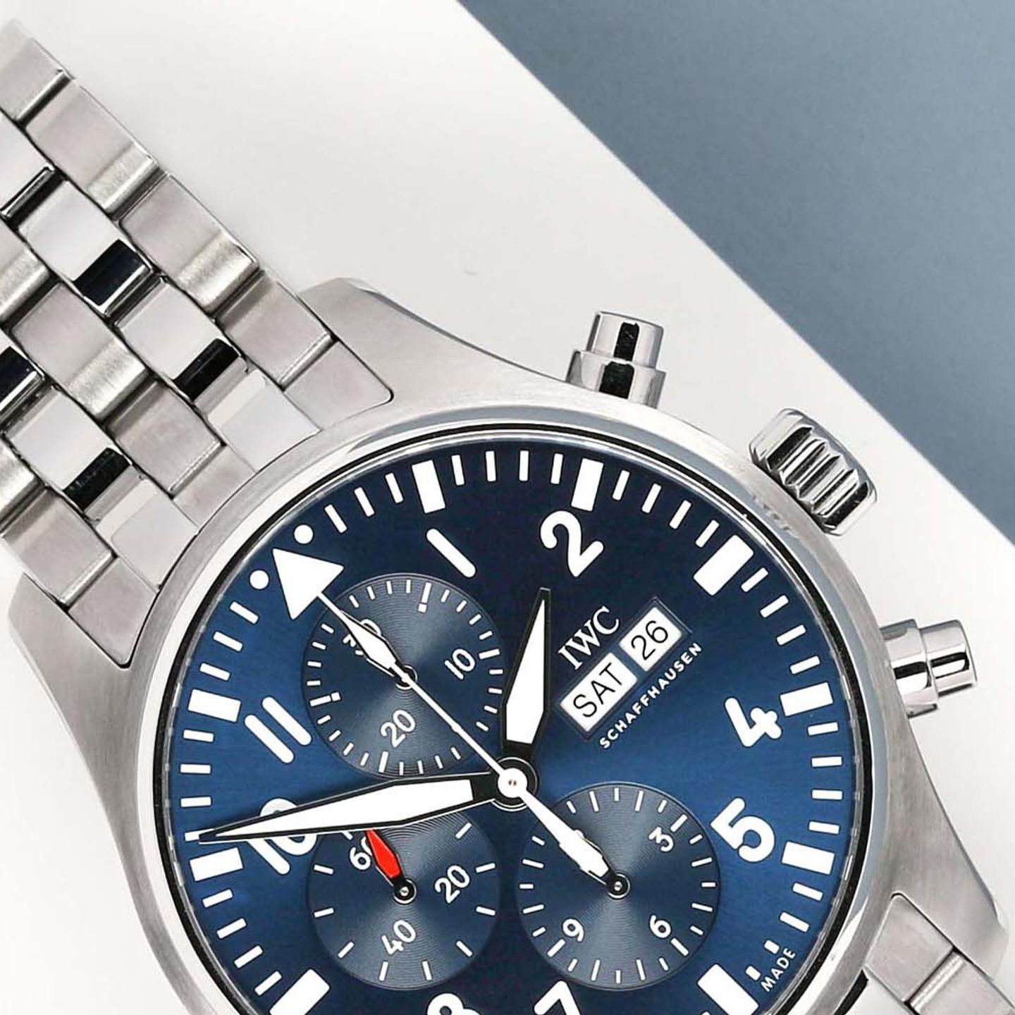 IWC Pilot Chronograph IW377717 (2017) - Blue dial 43 mm Steel case (3/7)