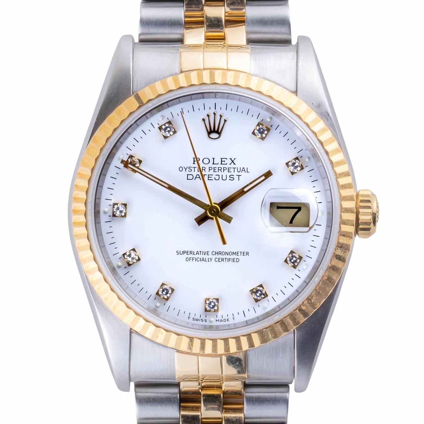 Rolex Datejust 36 16233 (1997) - 36 mm Gold/Steel case (3/8)