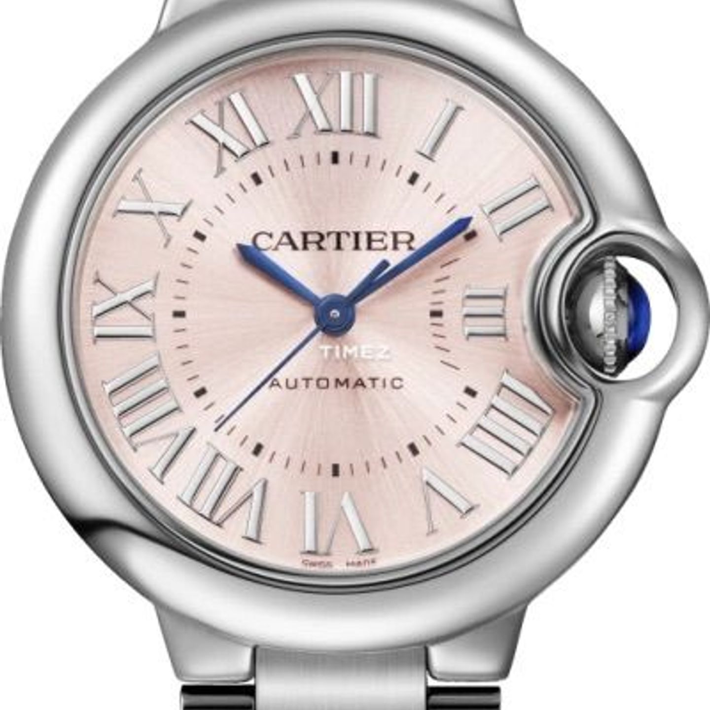 Cartier Ballon Bleu 33mm WSBB0068 (2024) - Roze wijzerplaat 33mm Staal (1/1)