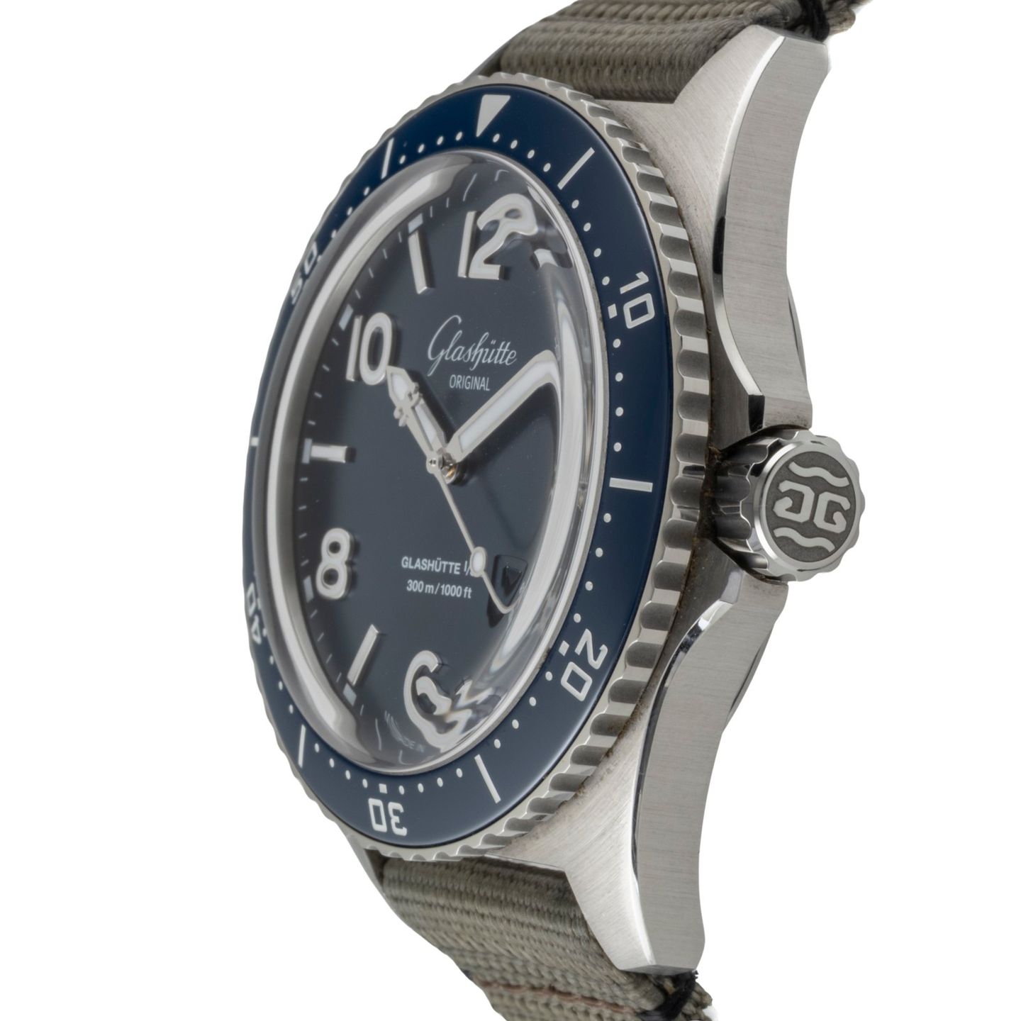 Glashütte Original SeaQ Panorama Date 1-36-13-02-81-34 (Unknown (random serial)) - Blue dial 43 mm Steel case (6/8)