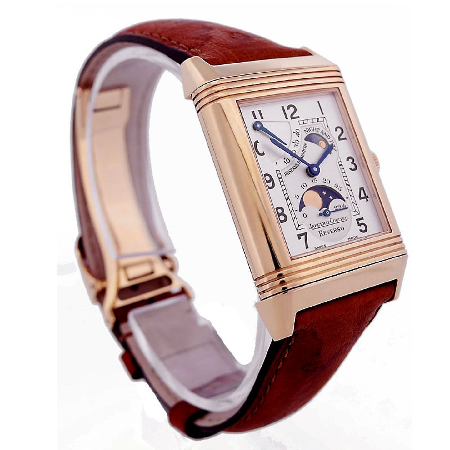 Jaeger-LeCoultre Grande Reverso 275.24.20 (2005) - Silver dial 26 mm Red Gold case (3/6)