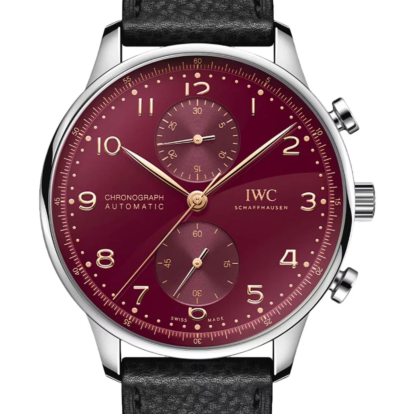 IWC Portuguese Chronograph IW371629 (2026) - Red dial 41 mm Steel case (1/1)