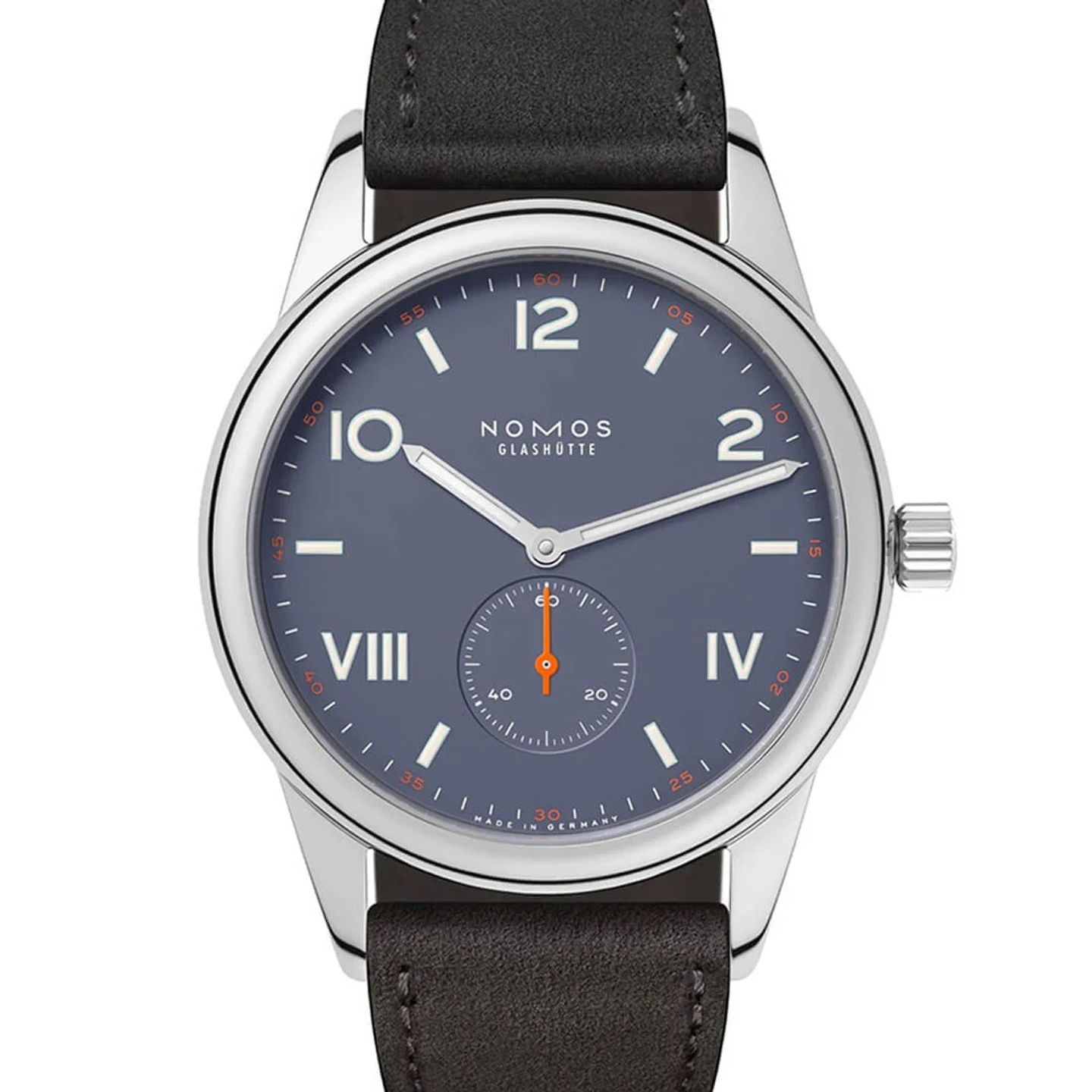 NOMOS Club Campus 730 (2024) - Blue dial 39 mm Steel case (2/3)