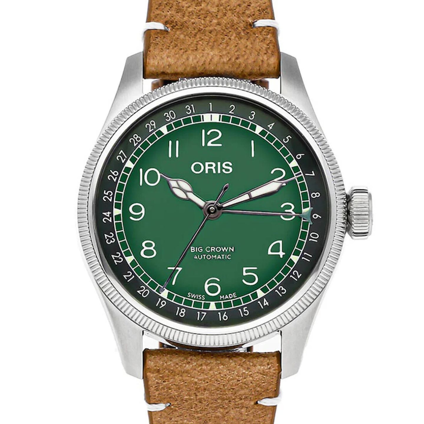 Oris Miles Tonneau 01 754 7779 4067-Set (2023) - Green dial 38 mm Steel case (1/3)