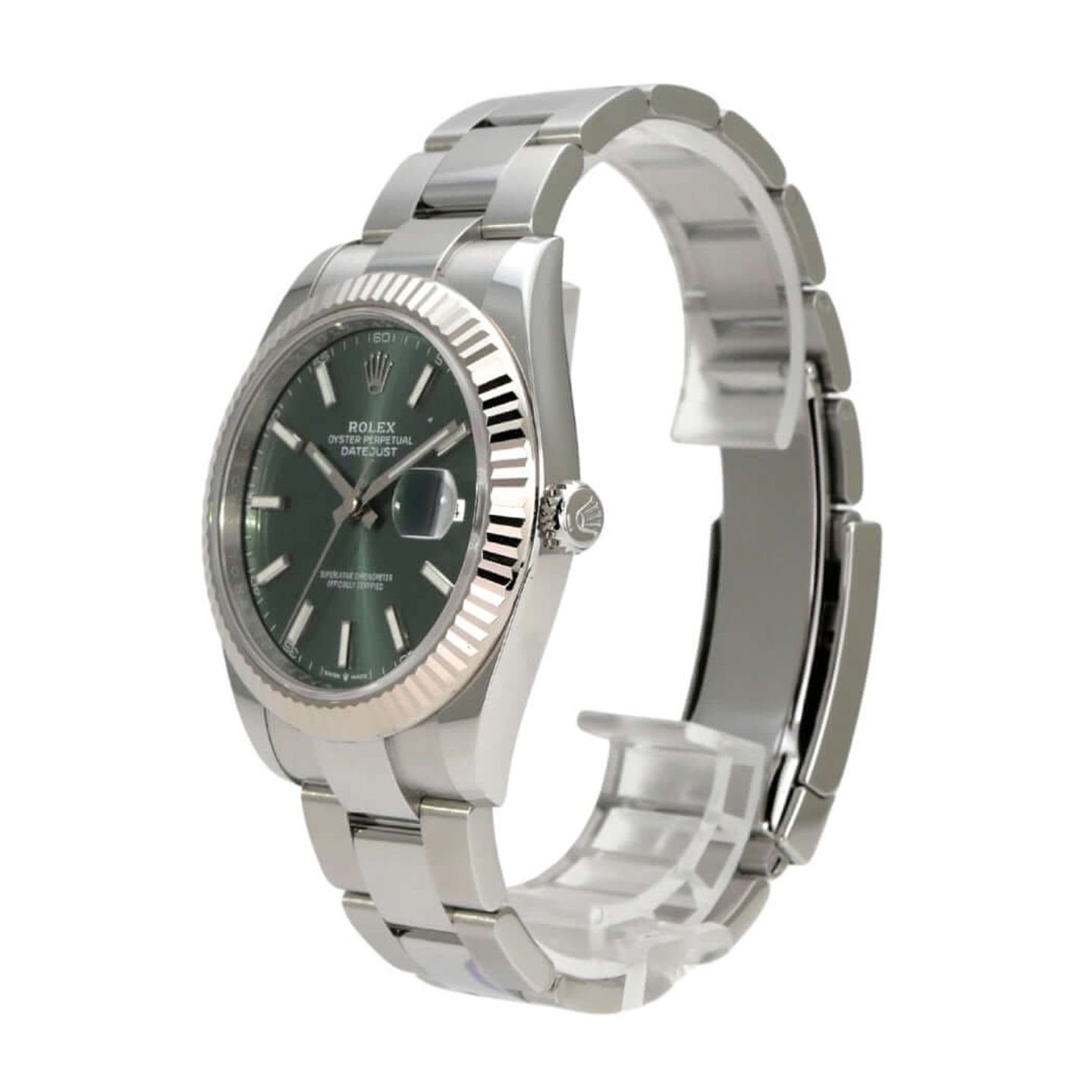 Rolex Datejust 41 126334 (2023) - Green dial 41 mm Steel case (3/8)
