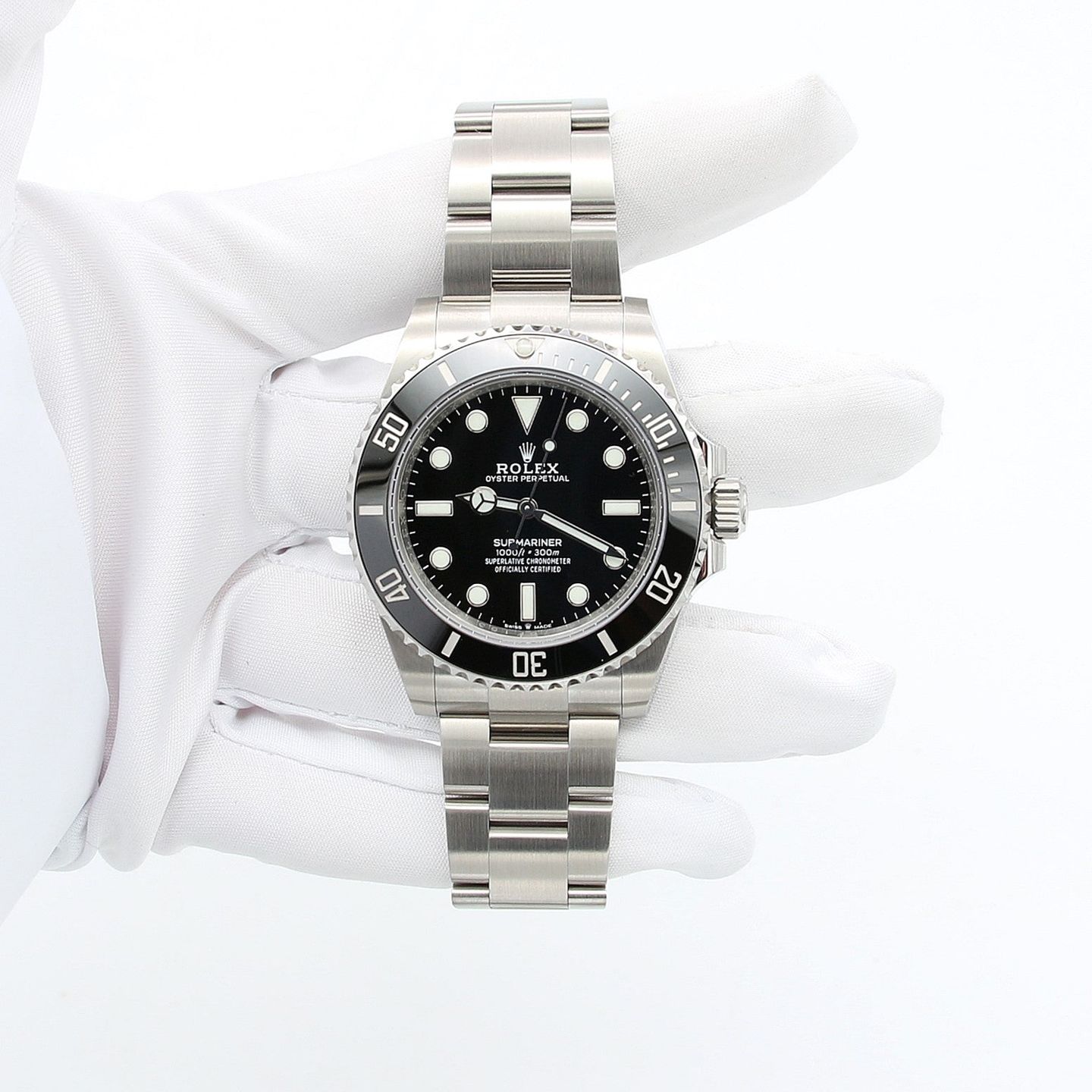 Rolex Submariner No Date 124060 (Onbekend (willekeurig serienummer)) - Zwart wijzerplaat 41mm Staal (3/8)