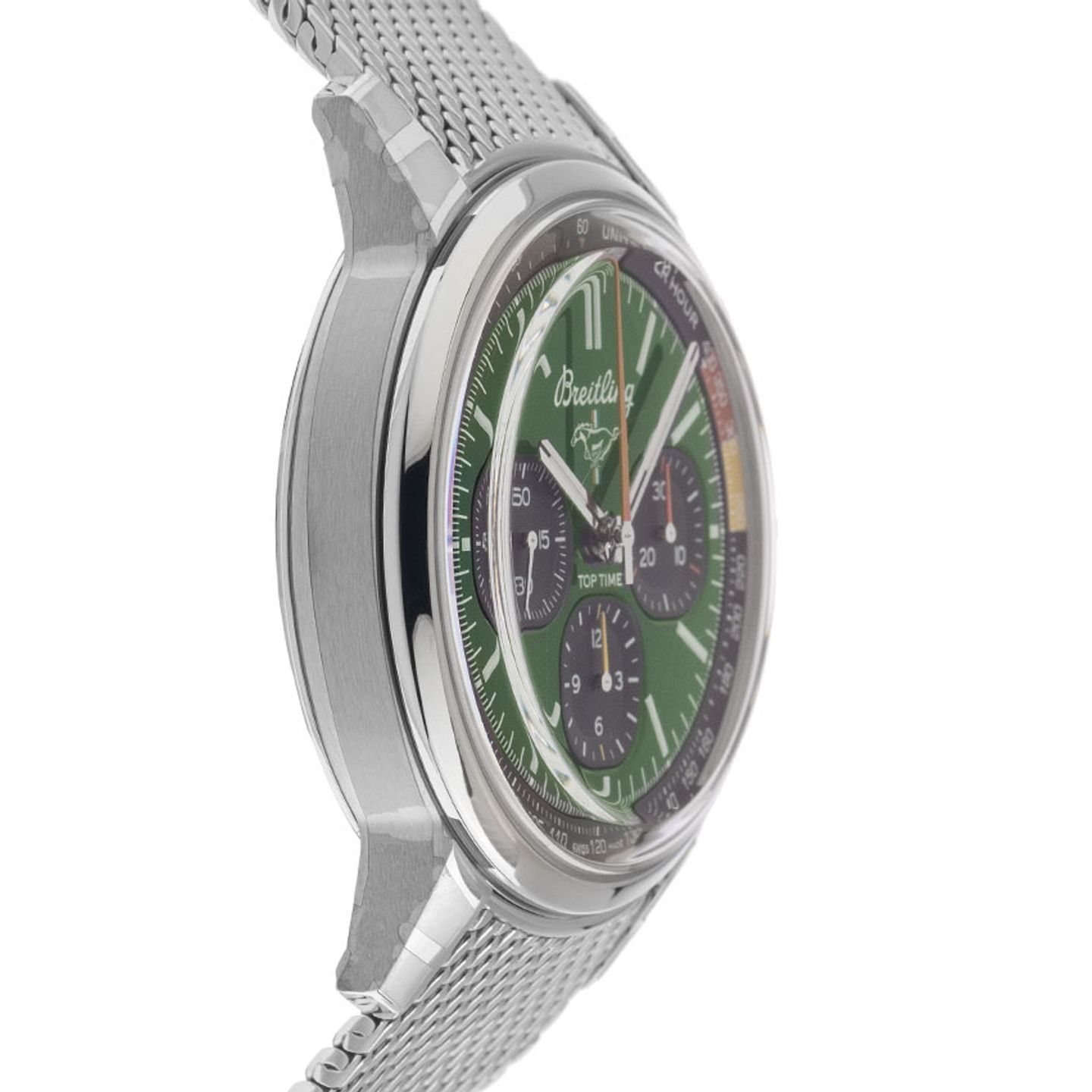 Breitling Top Time AB01762A1L1A1 (2025) - Groen wijzerplaat 41mm Staal (5/7)