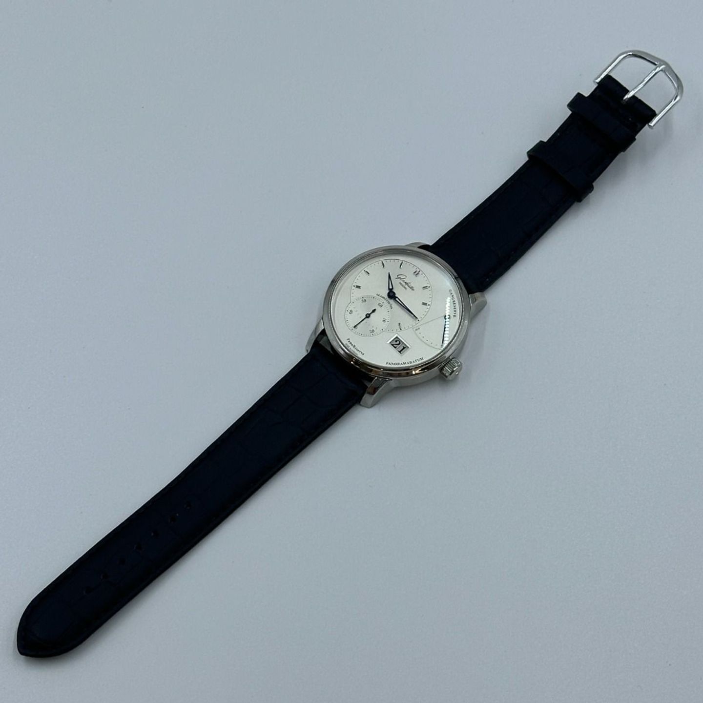 Glashütte Original PanoReserve 1-65-01-22-12-04 (2024) - Zilver wijzerplaat 40mm Staal (3/8)