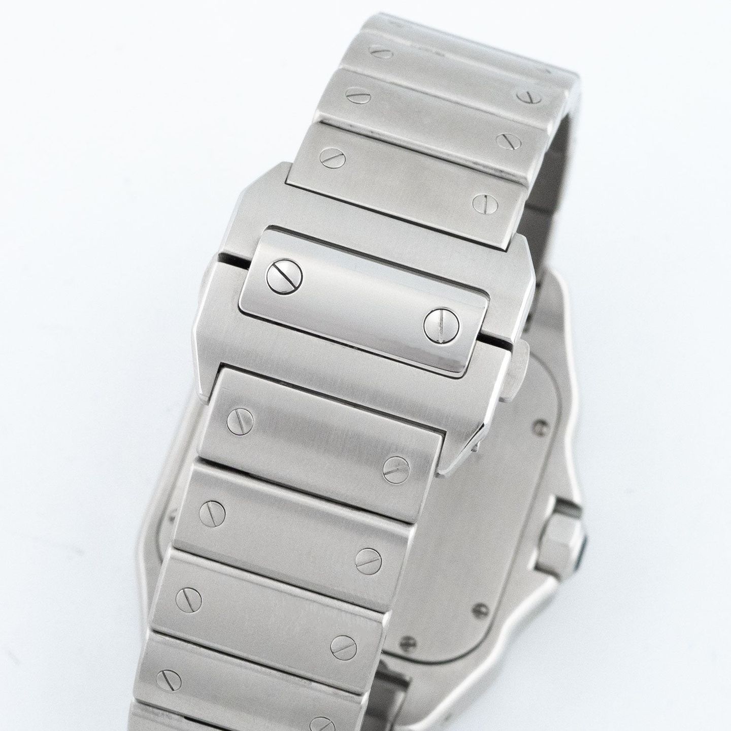 Cartier Santos 100 W200737G (2015) - Zilver wijzerplaat 38mm Staal (5/7)