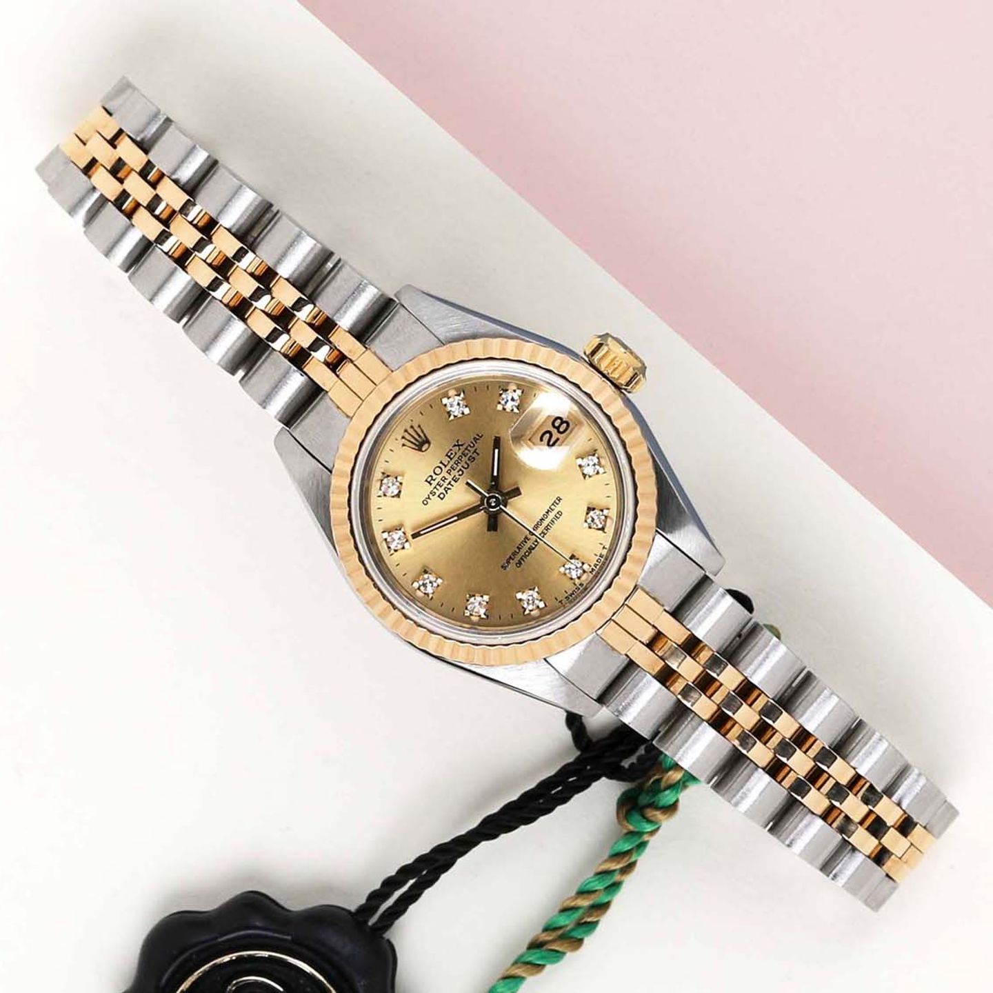 Rolex Lady-Datejust 69173 (1988) - 26mm Goud/Staal (1/8)