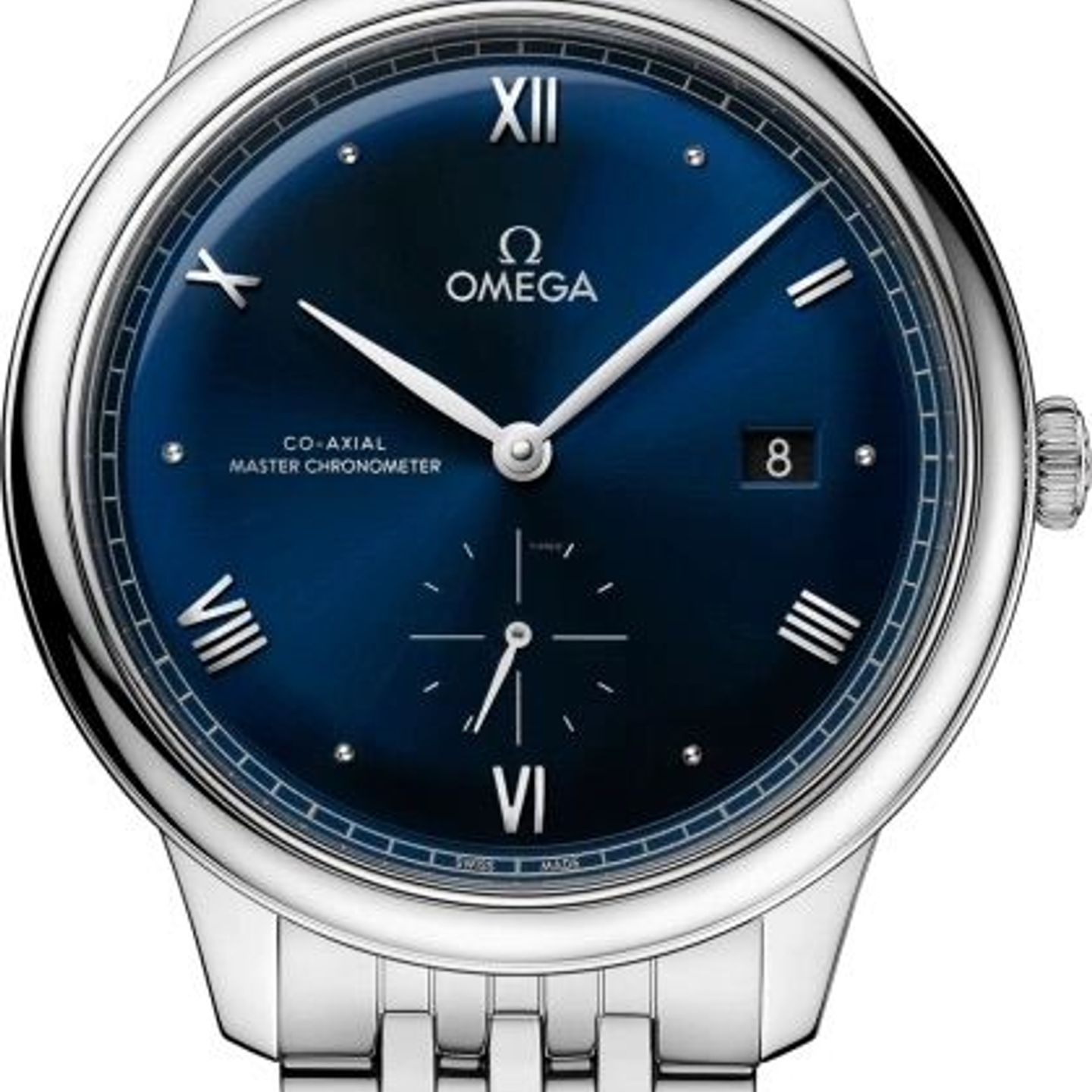 Omega De Ville 434.10.41.20.03.001 (2024) - Blauw wijzerplaat 41mm Staal (1/8)