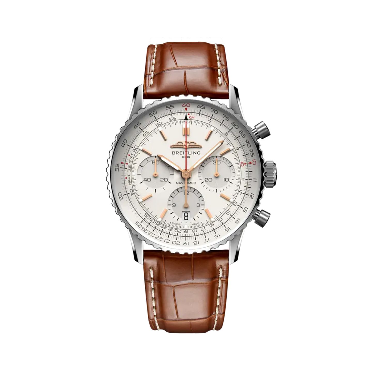 Breitling Navitimer AB0139211G1P1 (2025) - Zilver wijzerplaat 41mm Staal (1/1)