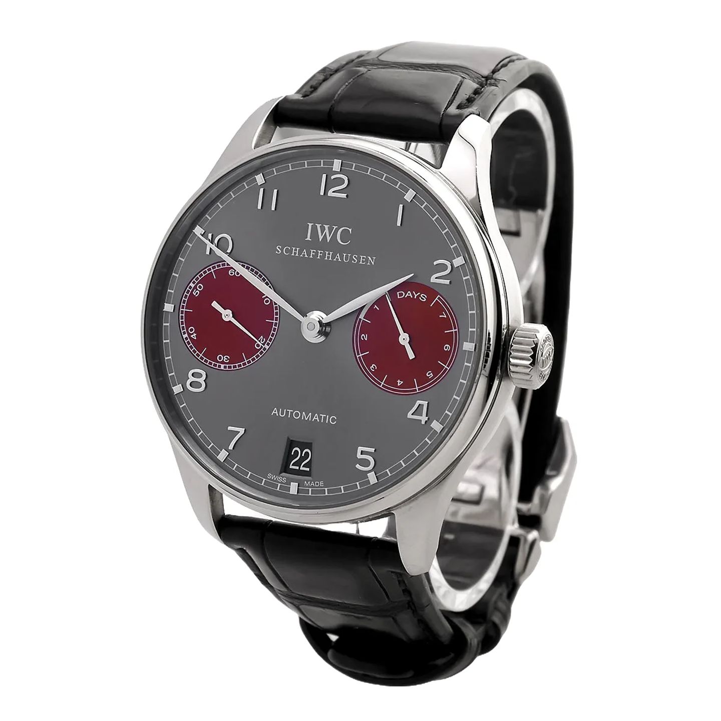 IWC Portuguese Automatic IW500126 (2013) - Grey dial 42 mm Steel case (2/8)