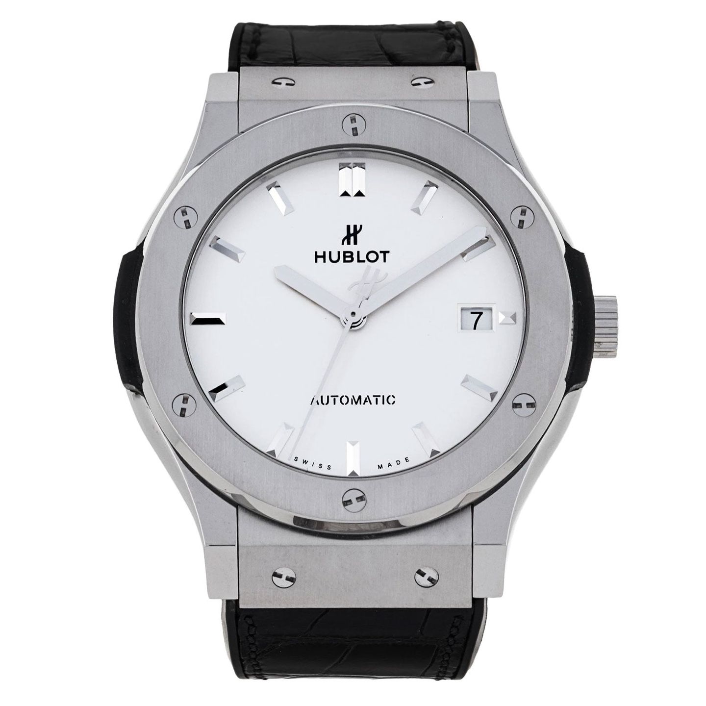 Hublot Classic Fusion 511.NX.2611.LR (2017) - Silver dial 45 mm Titanium case (1/8)