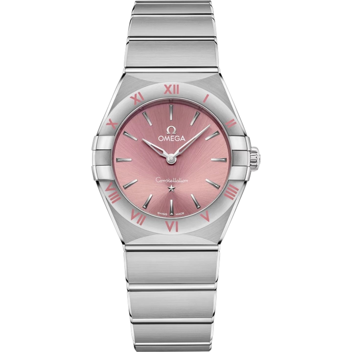 Omega Constellation Quartz 131.10.28.60.11.001 (2025) - Red dial 28 mm Steel case (1/1)
