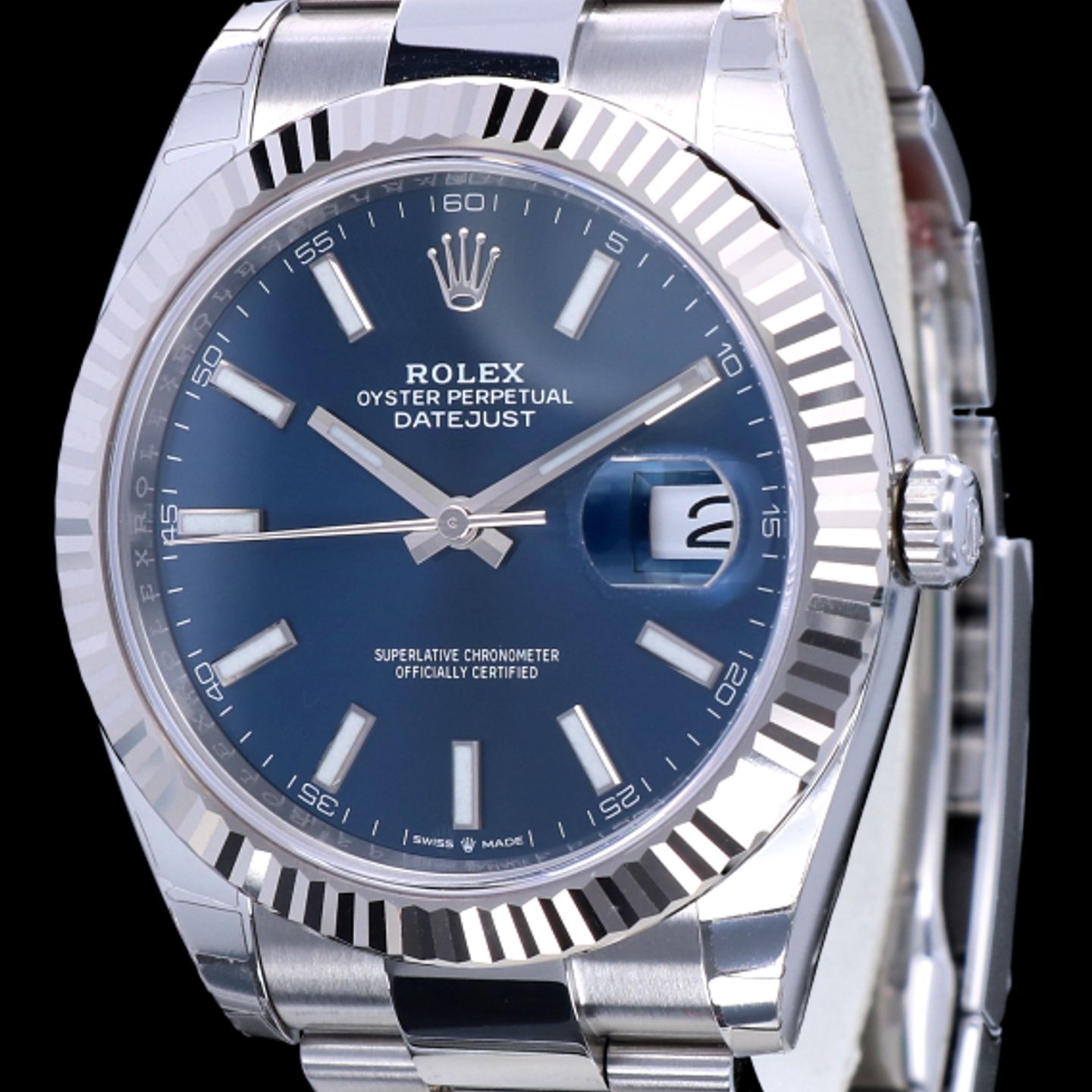 Rolex Datejust 41 126334 (2022) - Blauw wijzerplaat 41mm Staal (2/8)