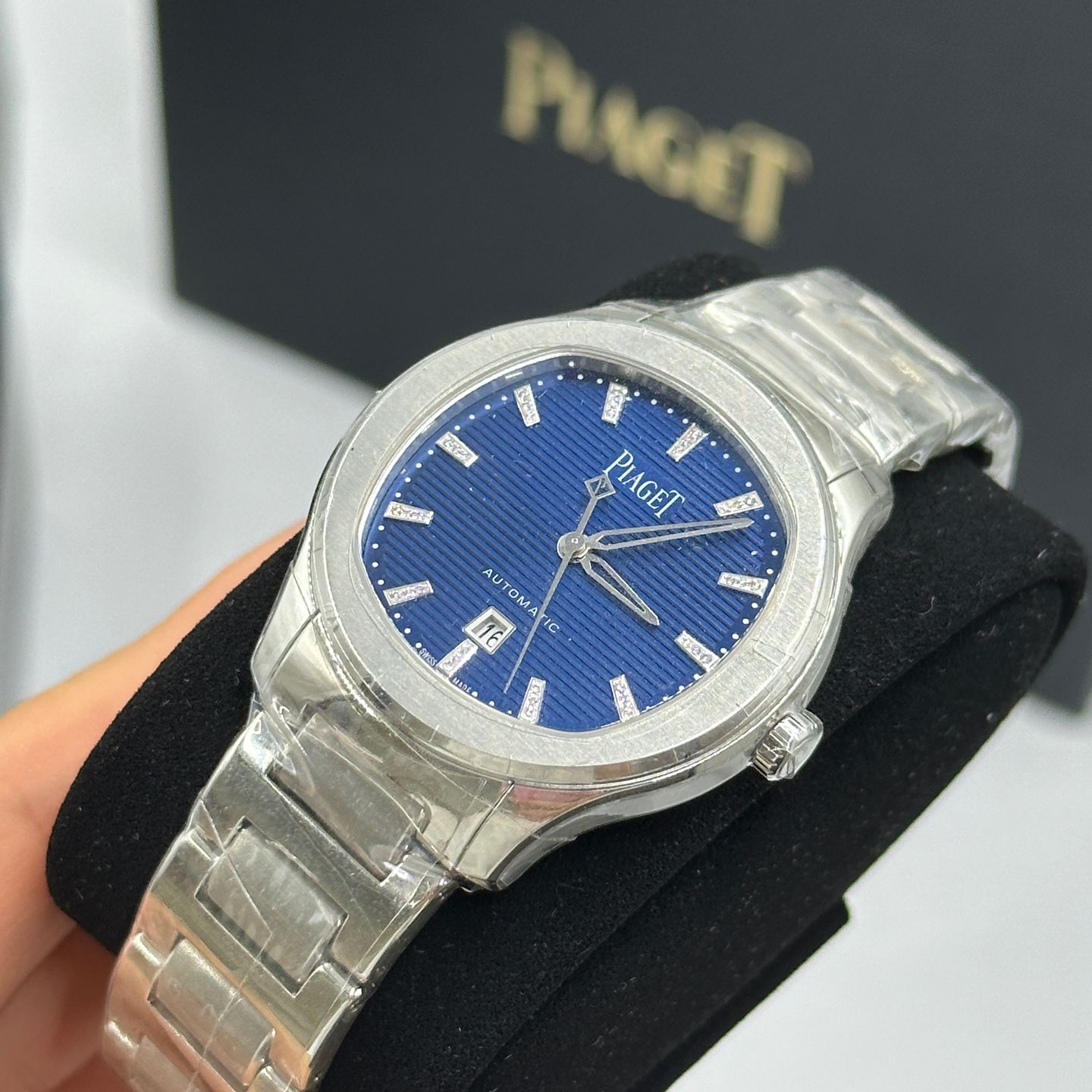 Piaget Polo G0A46018 (2022) - Blauw wijzerplaat 36mm Staal (3/8)