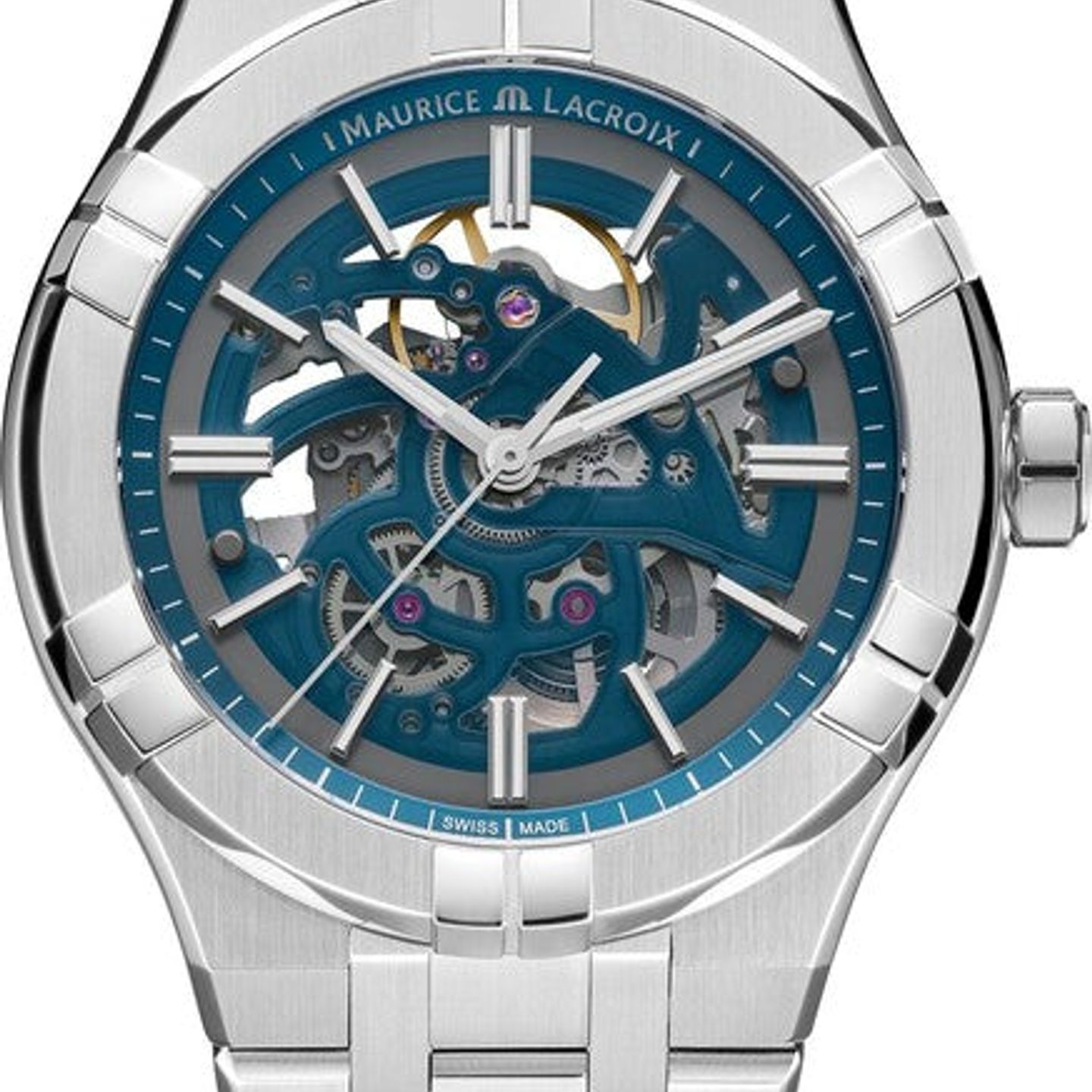 Maurice Lacroix Aikon AI6008-SS002-031-1 (2025) - Transparent dial 42 mm Steel case (1/1)