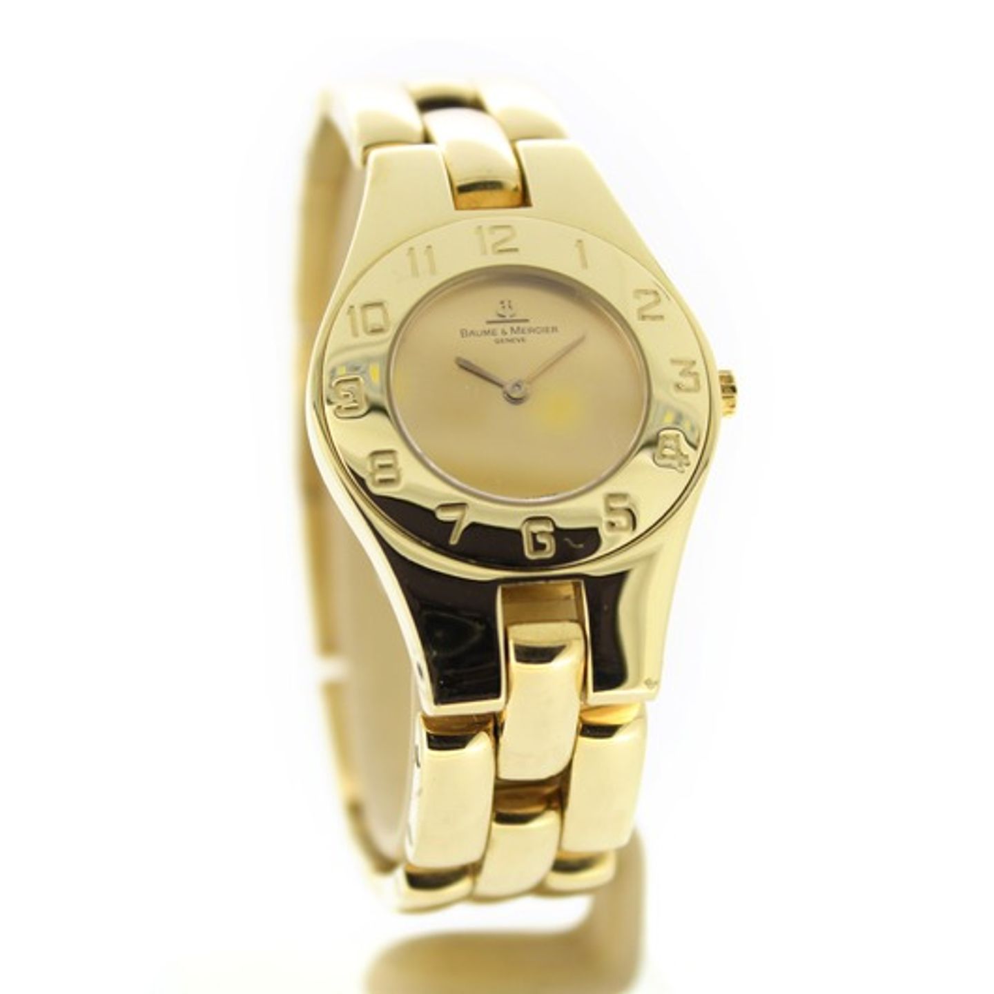 Baume & Mercier Linea MV045185 (1997) - Gold dial 27 mm Yellow Gold case (4/5)